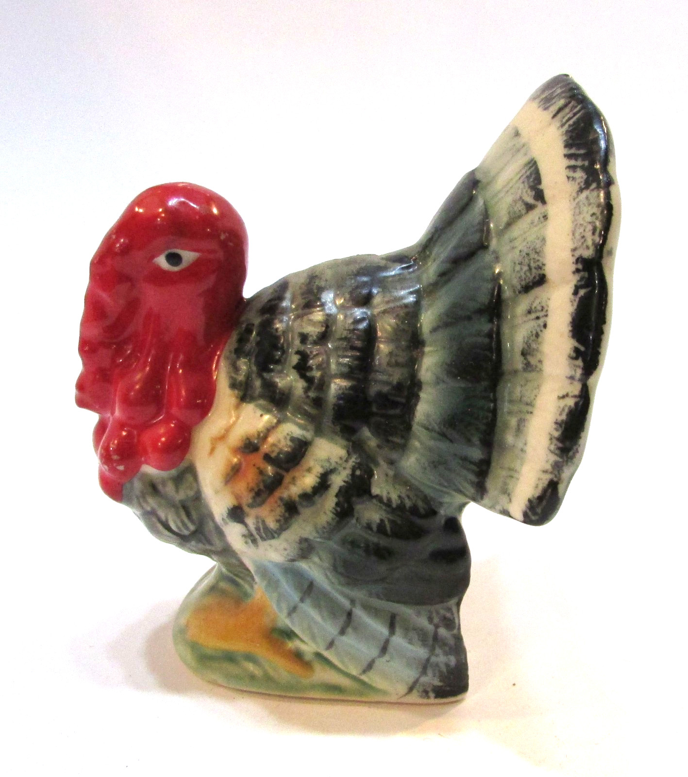 Old 1960's Enesco Japan Hand Painted Thanksgiving Turkey Vintage 4.5
