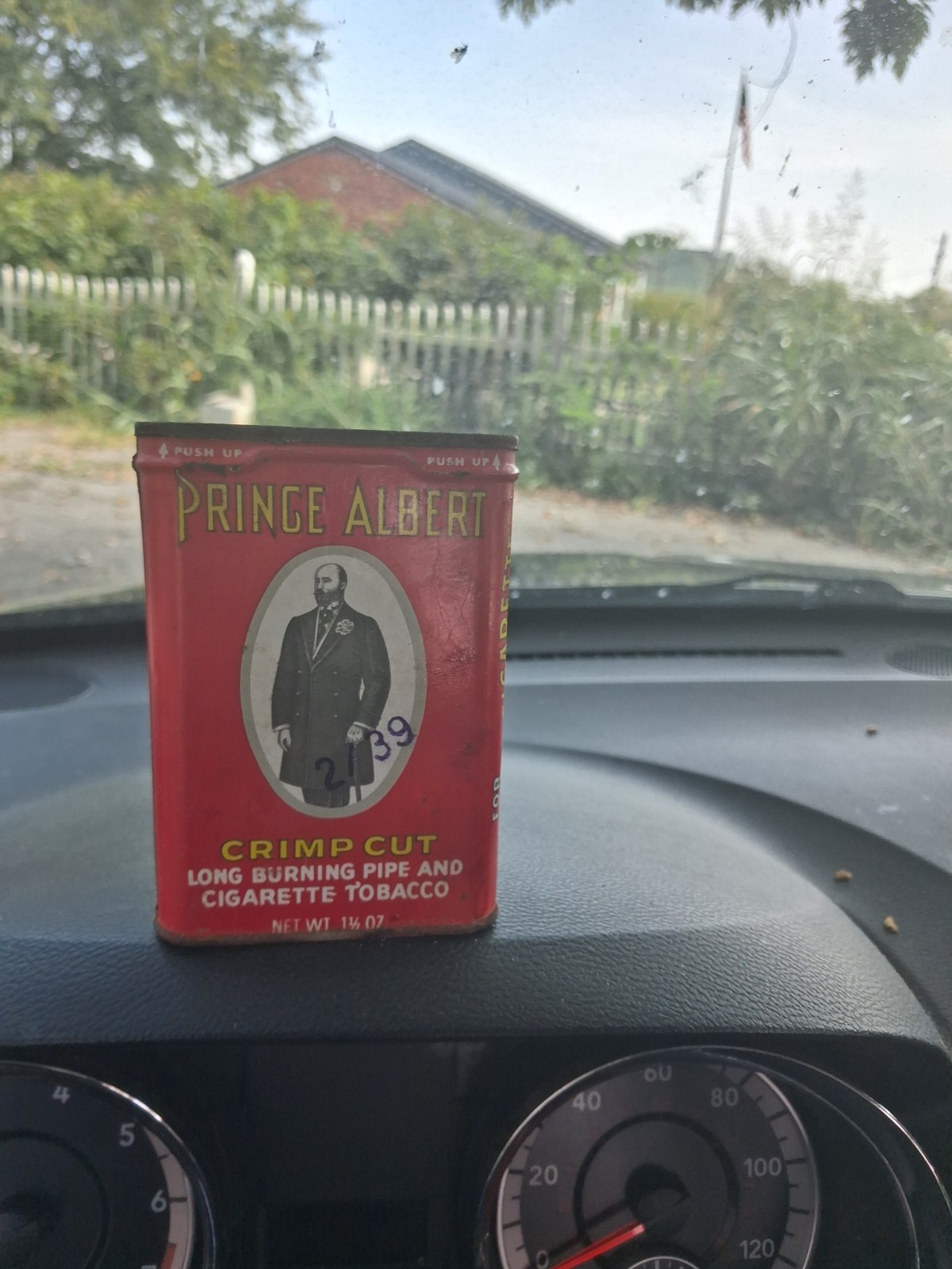 vintage prince albert tin