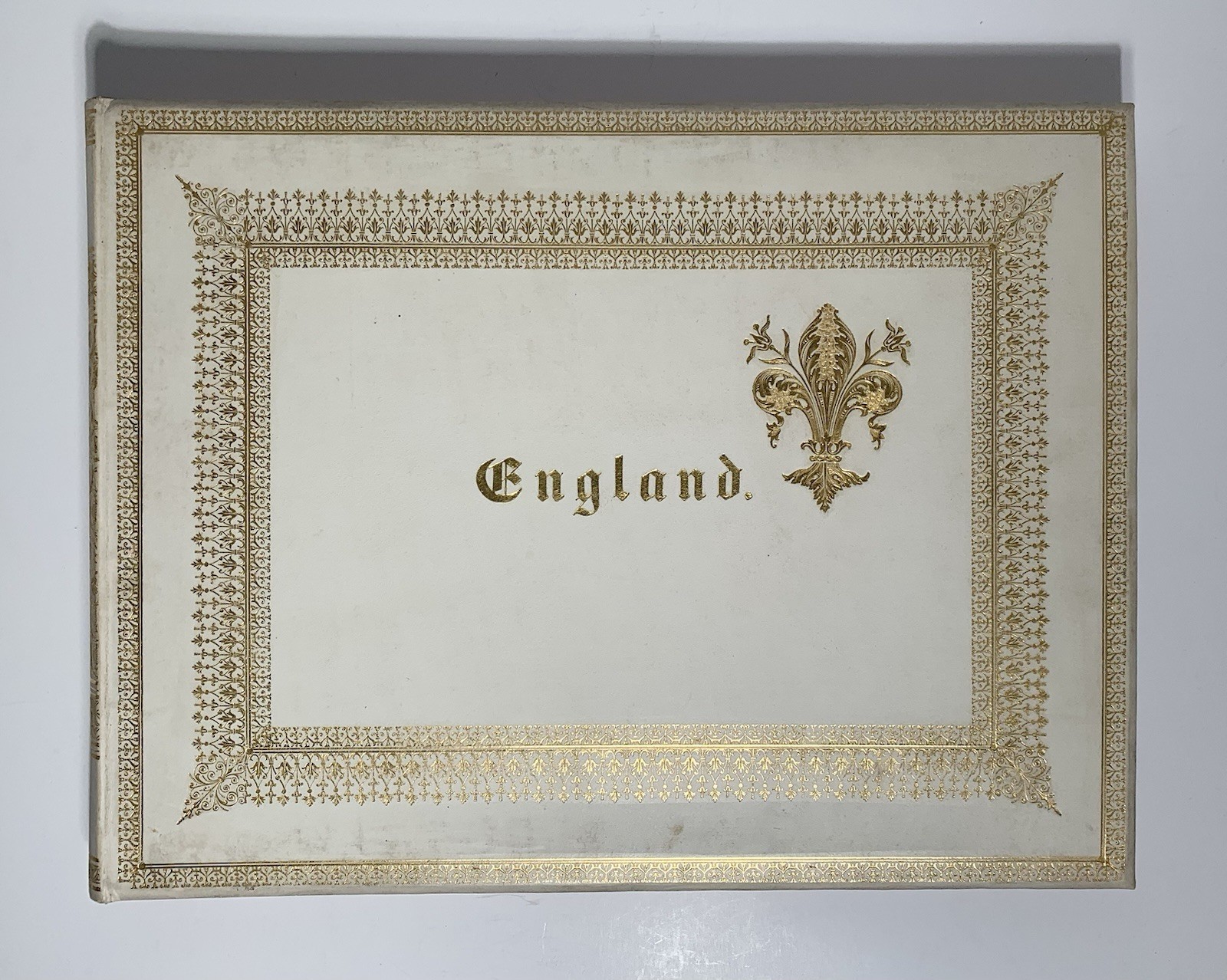 19th Century ENGLAND 50 PHOTOGRAPHS ALBUM Leather Binding GRAND TOUR
