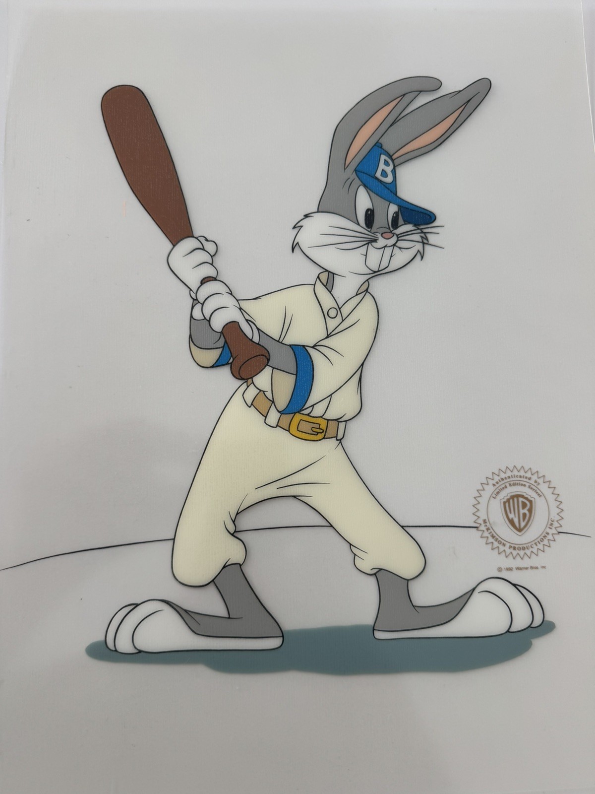 BUGS BUNNY BASEBALL LOONEY TUNES WARNER BROS 1992 ANIMATION ART CARTOON SERICEL BUGS BUNNY BASEBALL LOONEY TUNES WARNER BROS 1992 ANIMATION ART CARTOON SERICEL
