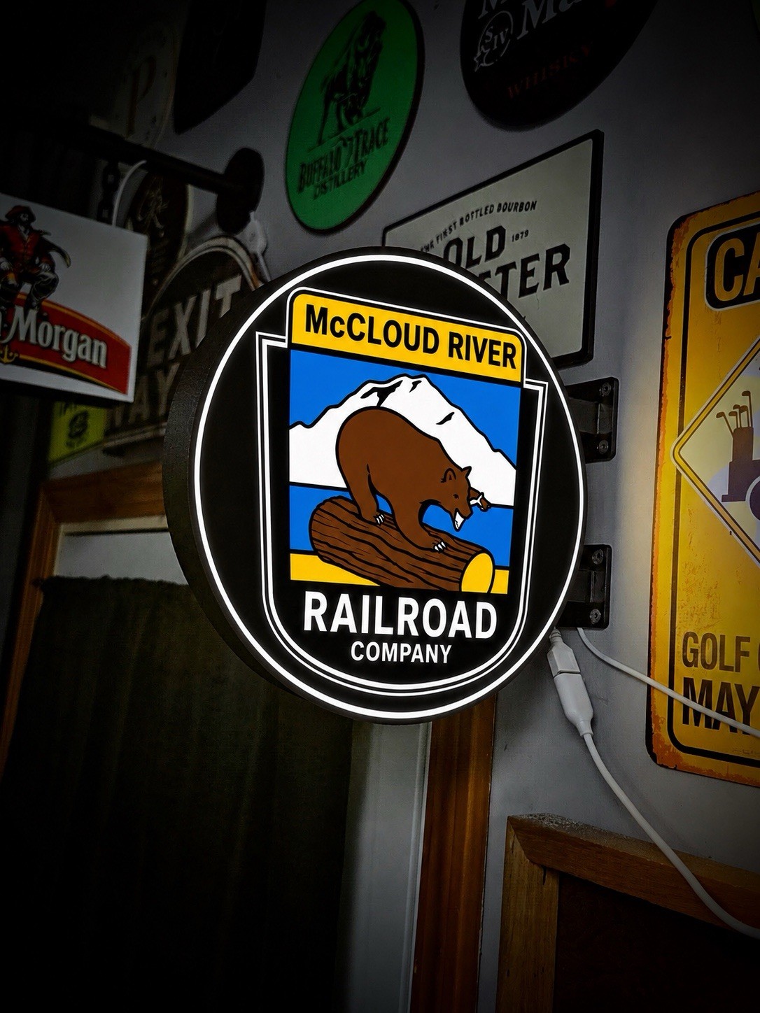 Double-Sided McCloud River Railroad LED Service Display 12”