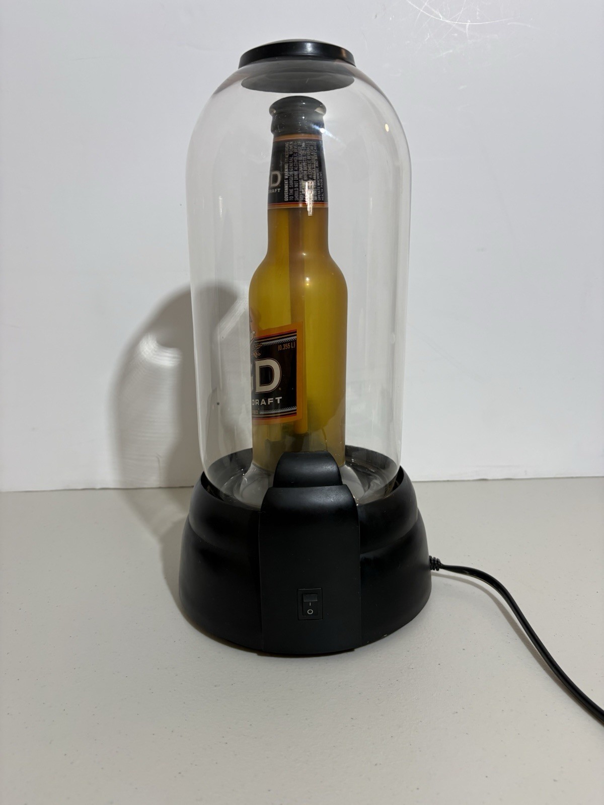 Vintage Miller MGD Genuine Draft Lightning Back Bar Dome PLASMA GLOBE AMAZING