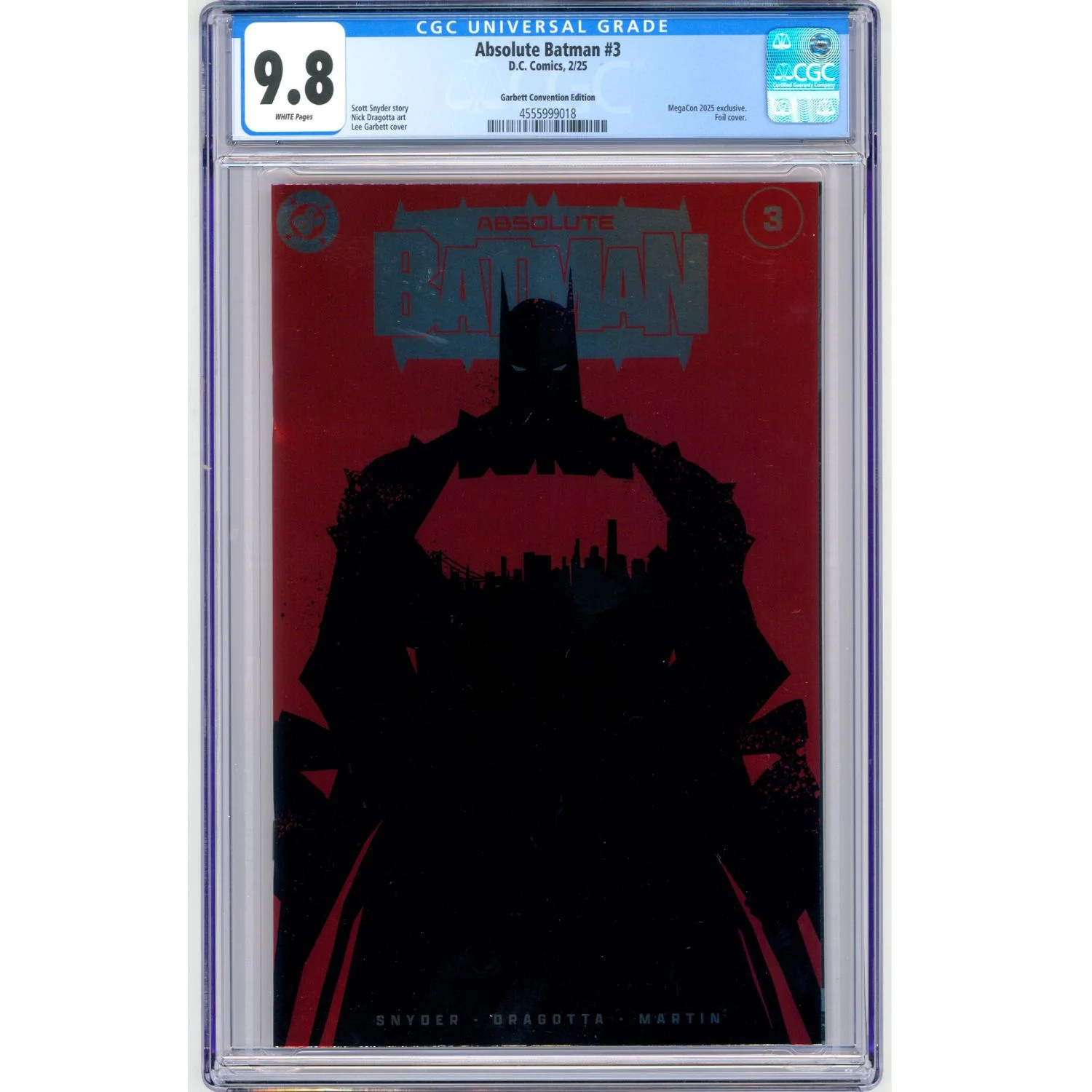 Absolute Batman: #3 Lee Garbett MegaCon Exclusive Foil 1st Printing [CGC 9.8]