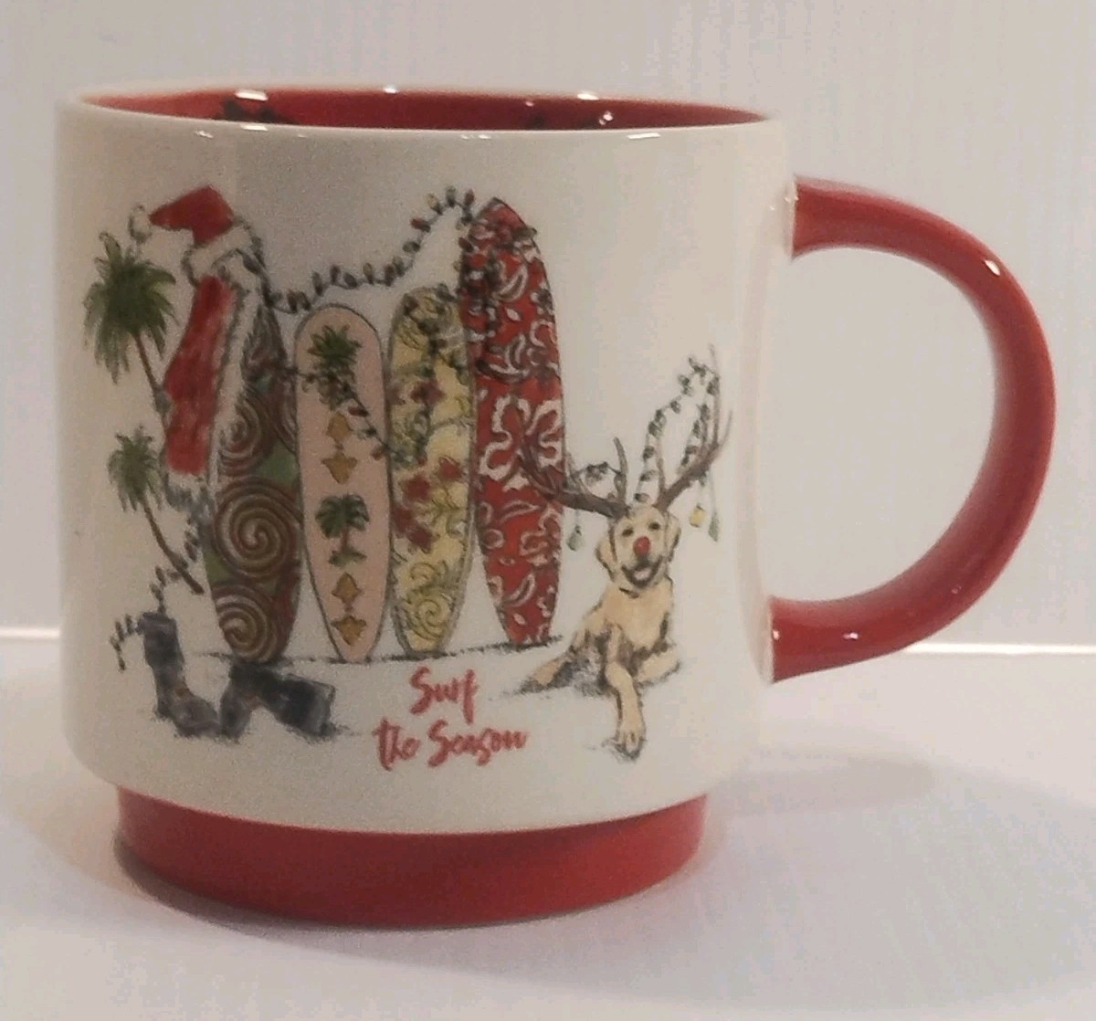 Tommy Bahama Surf The Season Mug Coffee Cup Mele Kalikimaka 