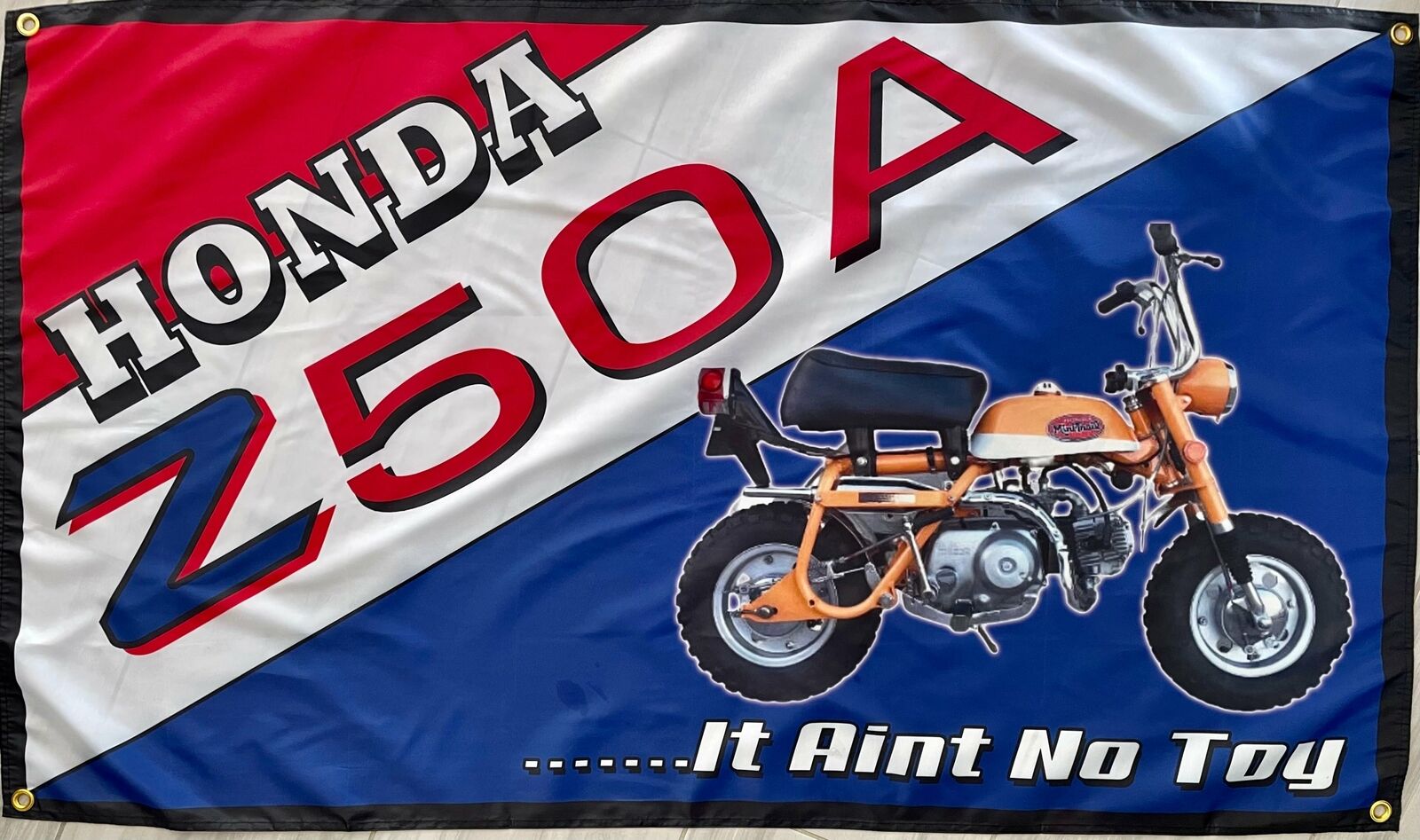 HONDA Z50A MOTORCYCLES 3x5ft FLAG BANNER MAN CAVE GARAGE