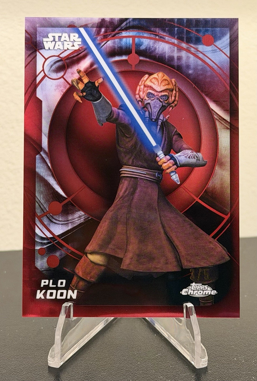 2026 Topps Chrome Star Wars - Plo Koon Red Refractor /5 2026 Topps Chrome Star Wars - Plo Koon Red Refractor /5