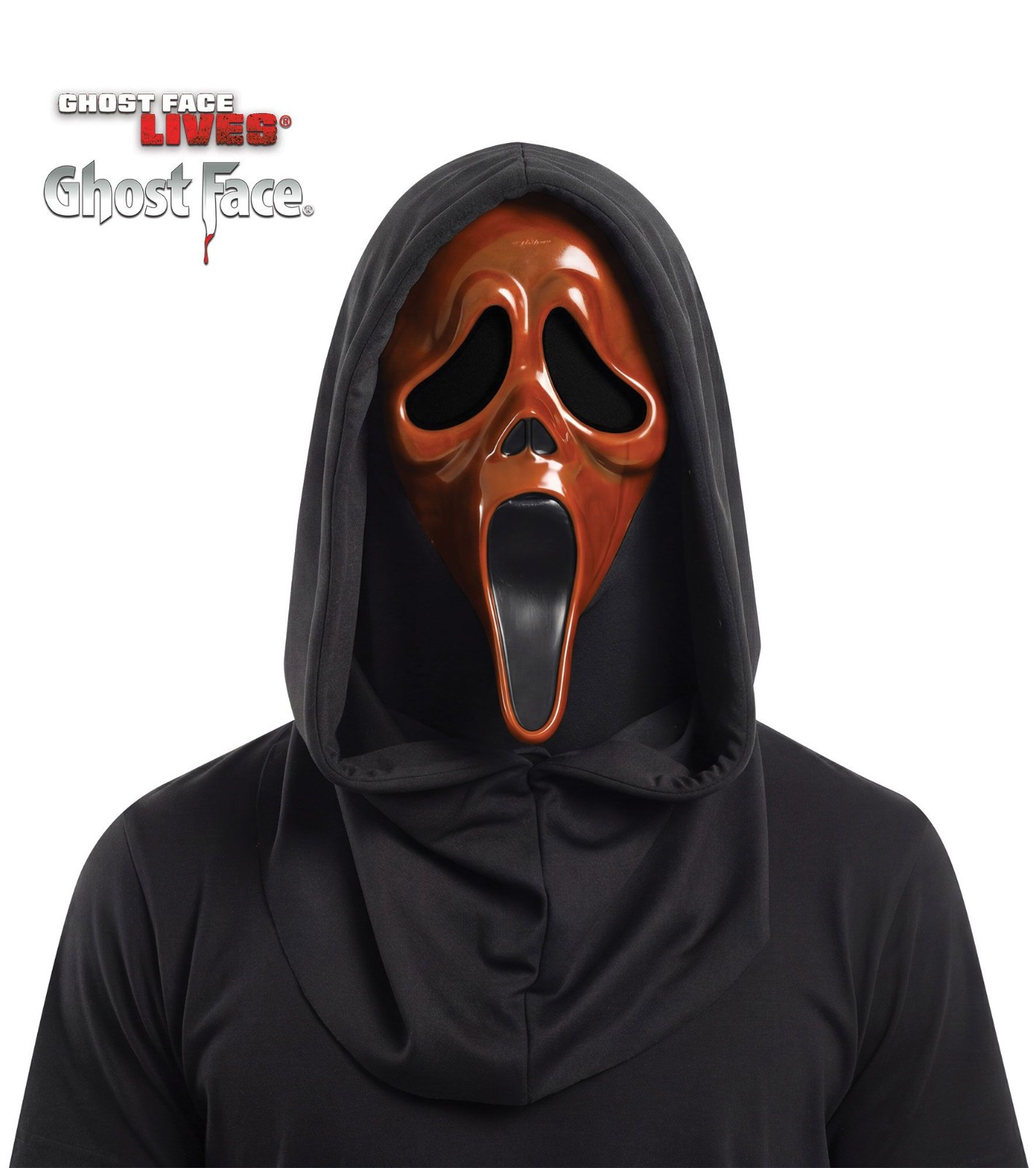 GhostFace BlackLight ORANGE Mask Light Up Scream IN Stock 