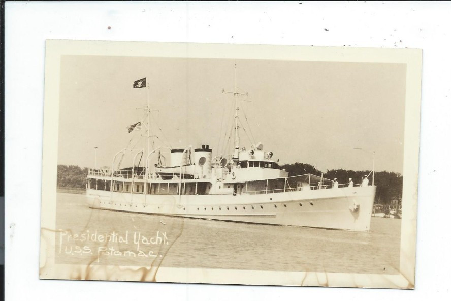Real photo Postcard U S S Potomac Presidential Yacht