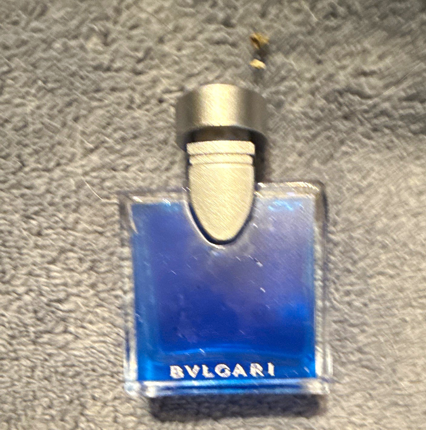 Bvlgari BLV Pour Homme Blue Mini Cologne/Perfume Bottle w/ Cap-empty