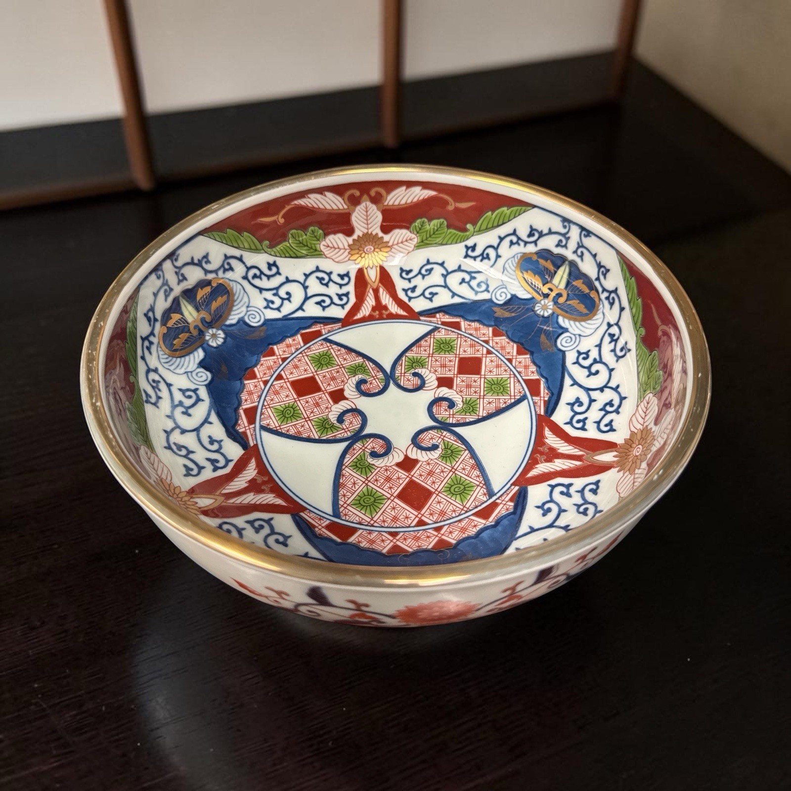 Antique Japanese Fukagawa Koransha Arita Imari Porcelain Bowl Meiji 8.5”