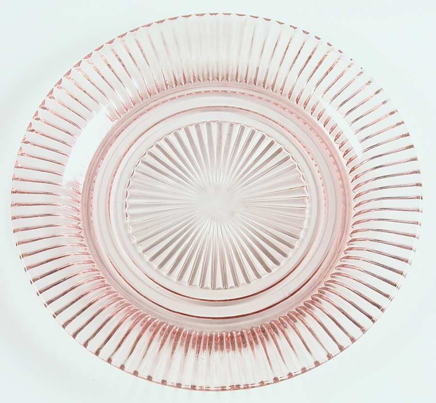Anchor Hocking Queen Mary Pink Dinner Plate 1237302