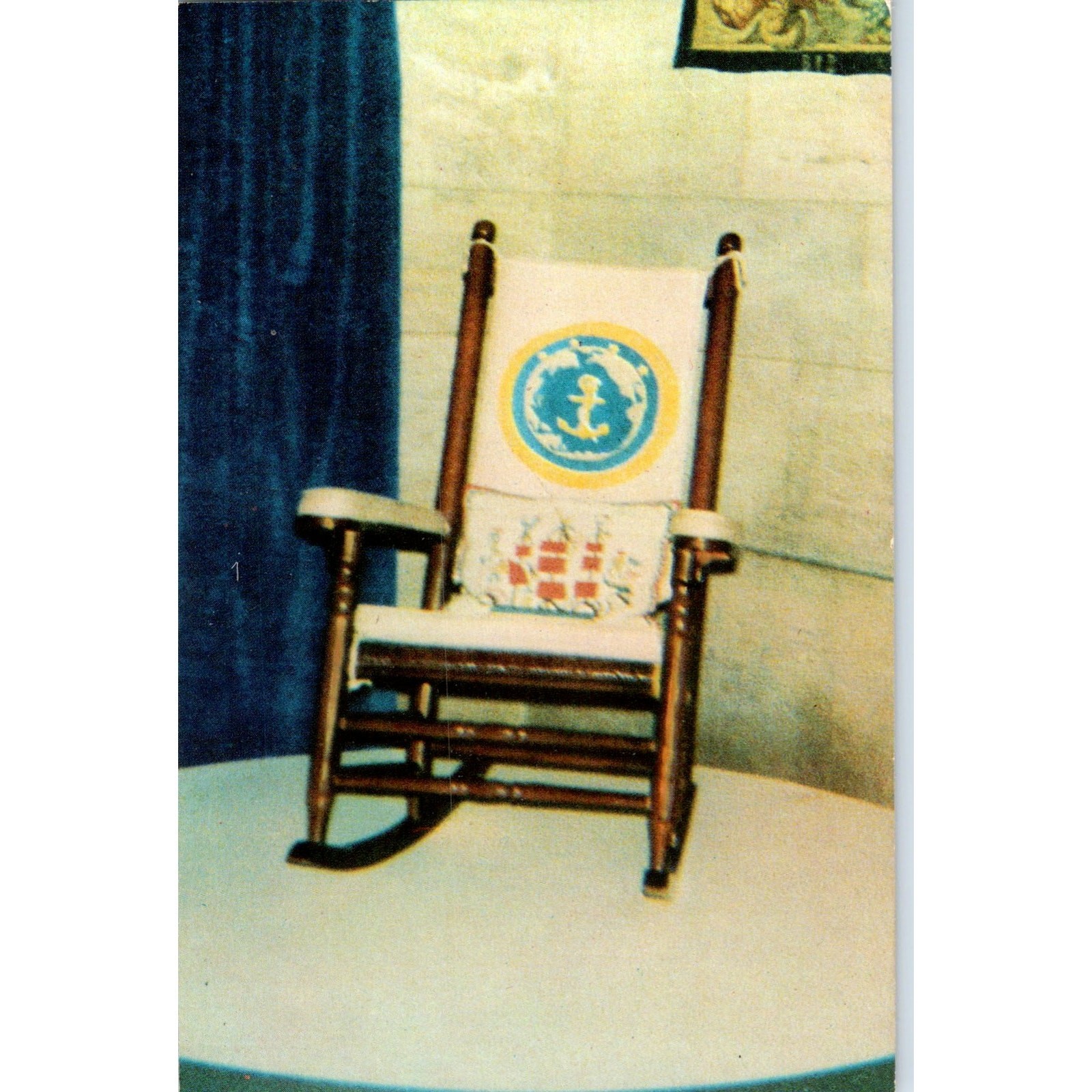 President JFK John F. Kennedy\'s Rocking Chair Vintage Postcard PC16