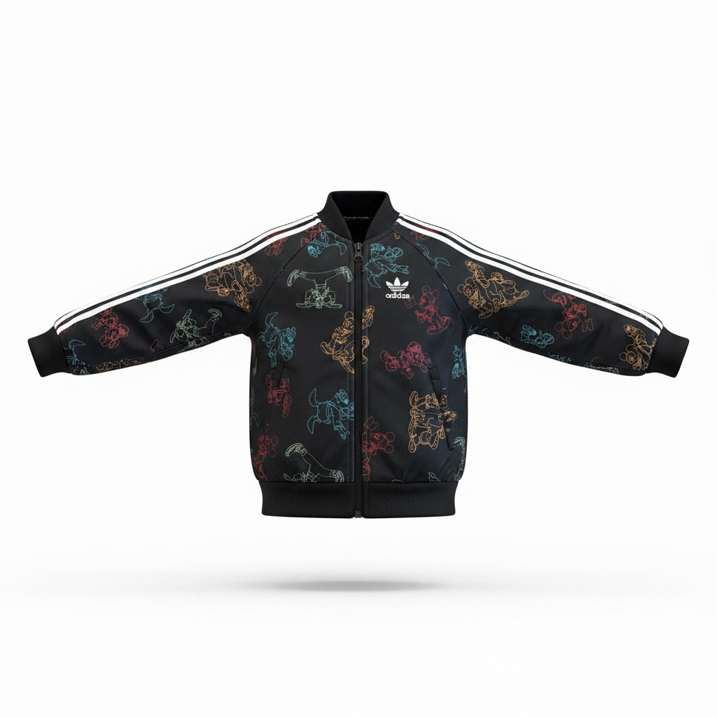 Adidas x Disney Mickey Mouse SST Track Jacket Black Size 12-18M