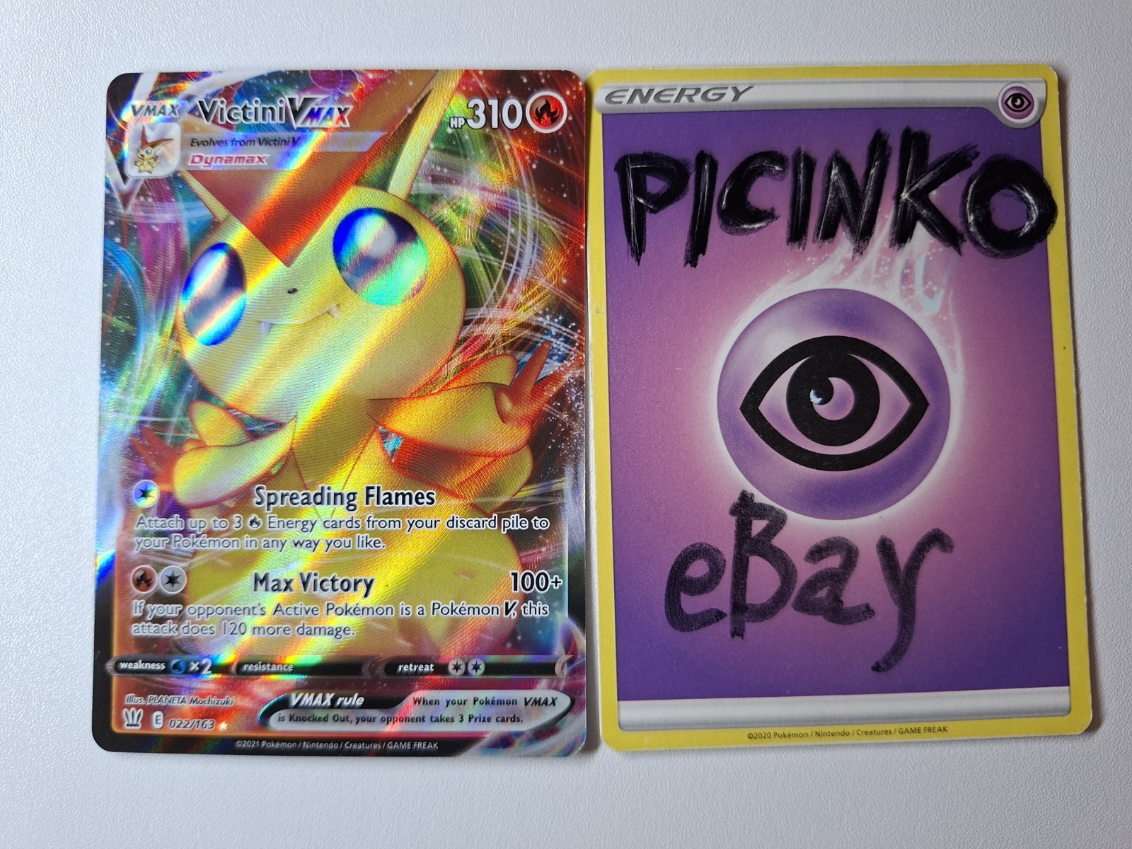 Pokemon - Victiny Vmax - 022/163 - Battle Styles - Ultra Rare - NM