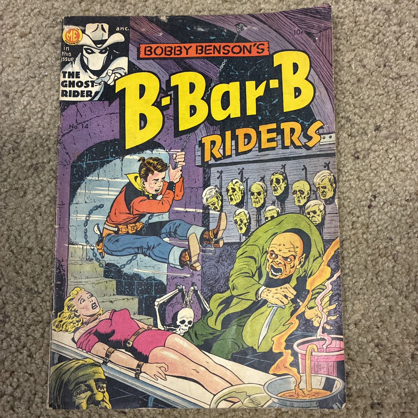 Bobby Benson's B-Bar-B Riders #14 - Female Bondage Cover   Decapitated Heads