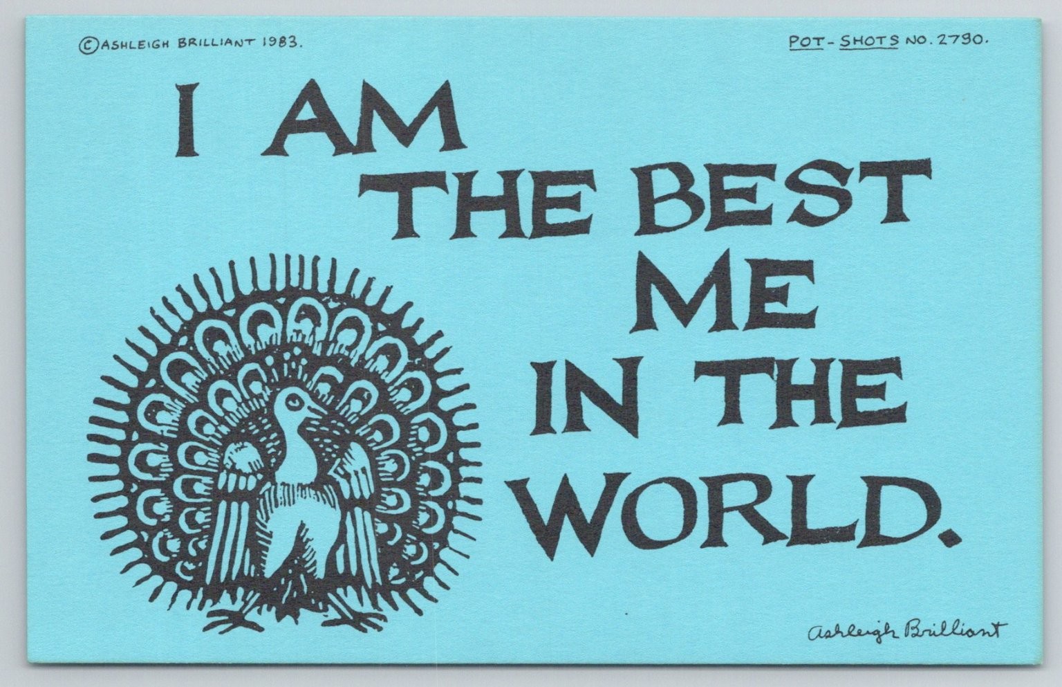 1983 Ashleigh Brilliant Pot-Shots Postcard 