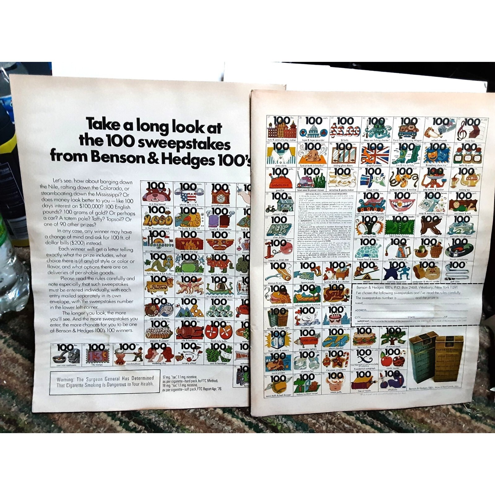 1976 Benson & Hedges Cigarettes Original Ad Vintage