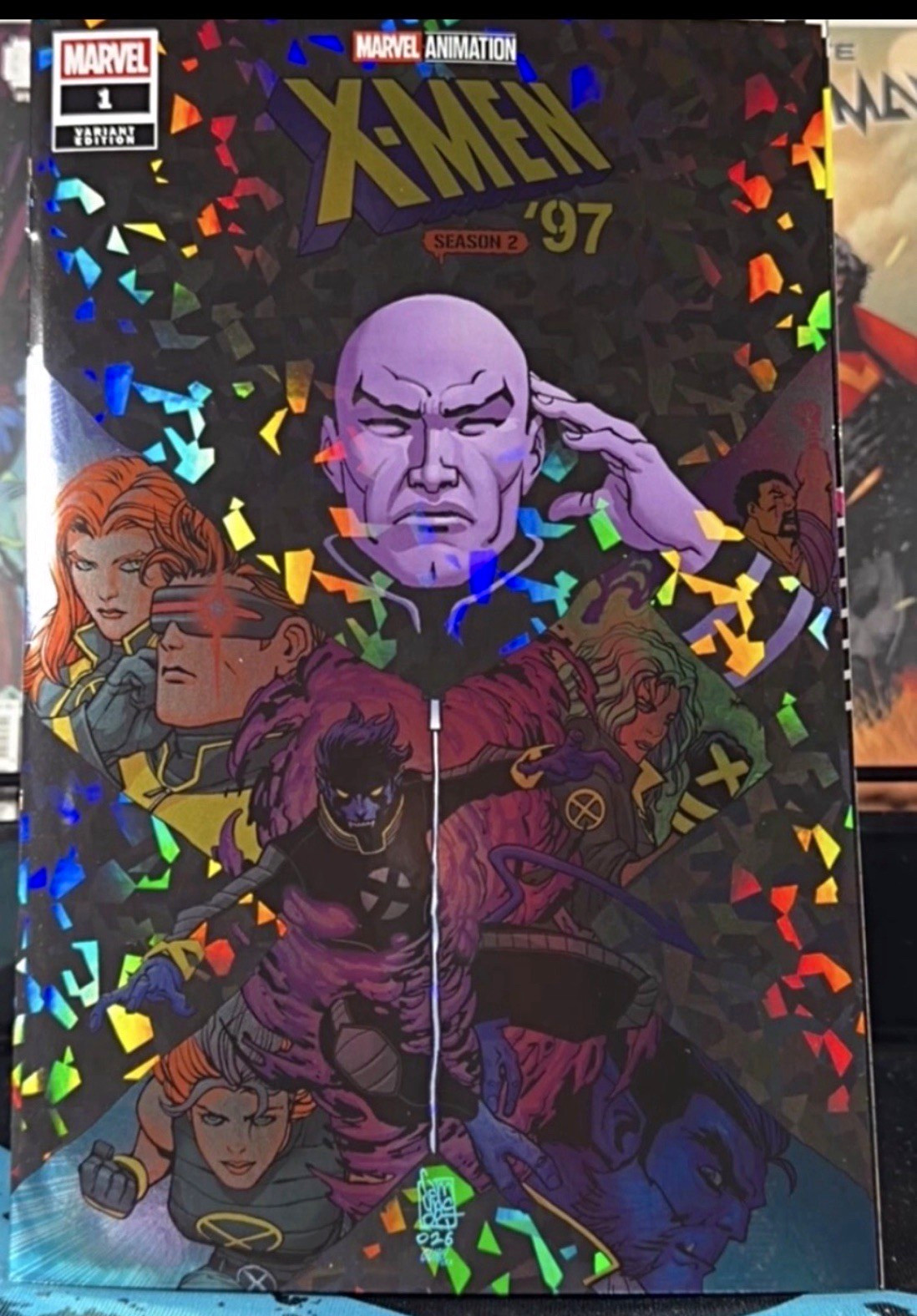 NYCC 2026 LIMITED TO 50 UNCANNY X-MEN # 1 CRACKED FOIL (X-MEN ‘97 BLIND BAG)