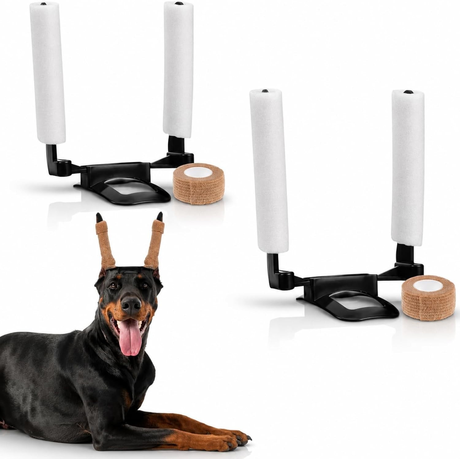 2 Sets Dog Ear Posting Kit - Doberman Ear Stand up Tool with Tape 2 Sets Dog Ear Posting Kit - Doberman Ear Stand up Tool with Tape