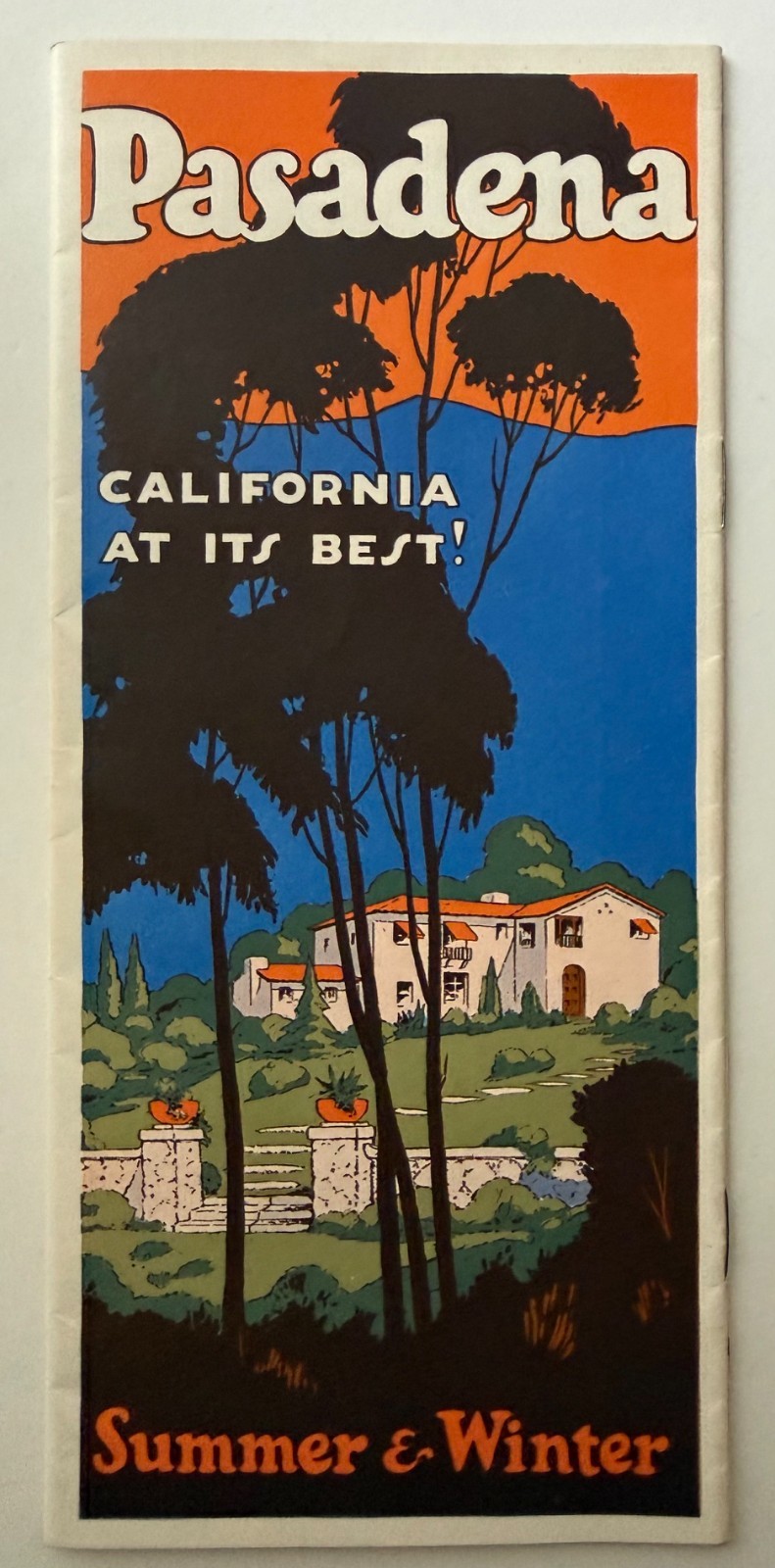 NICE Vintage 1930's Pasadena California At Its Best PHOTO TRAVEL BROCHURE Look