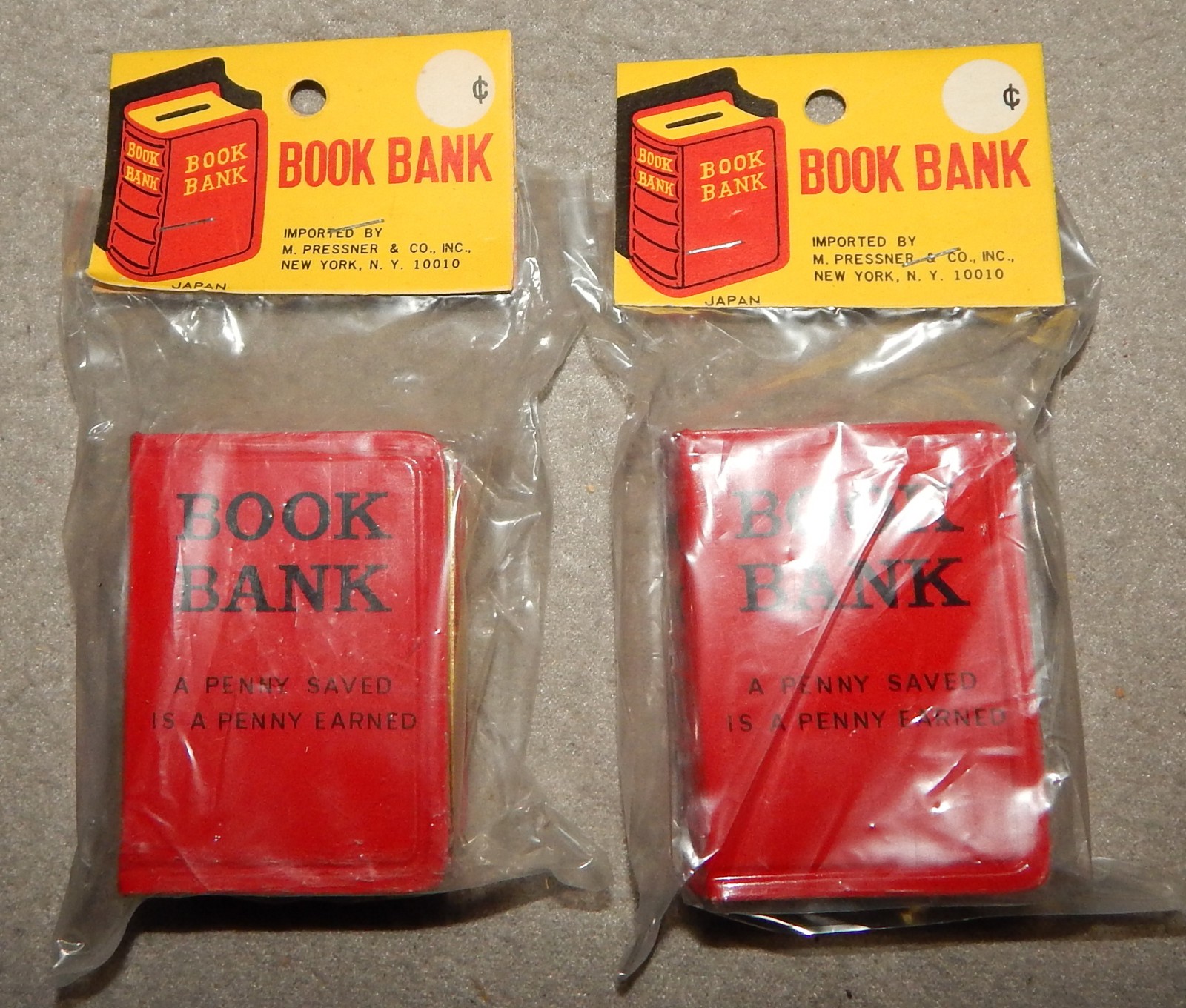2 Vintage Child's Book Bank (2  1/2