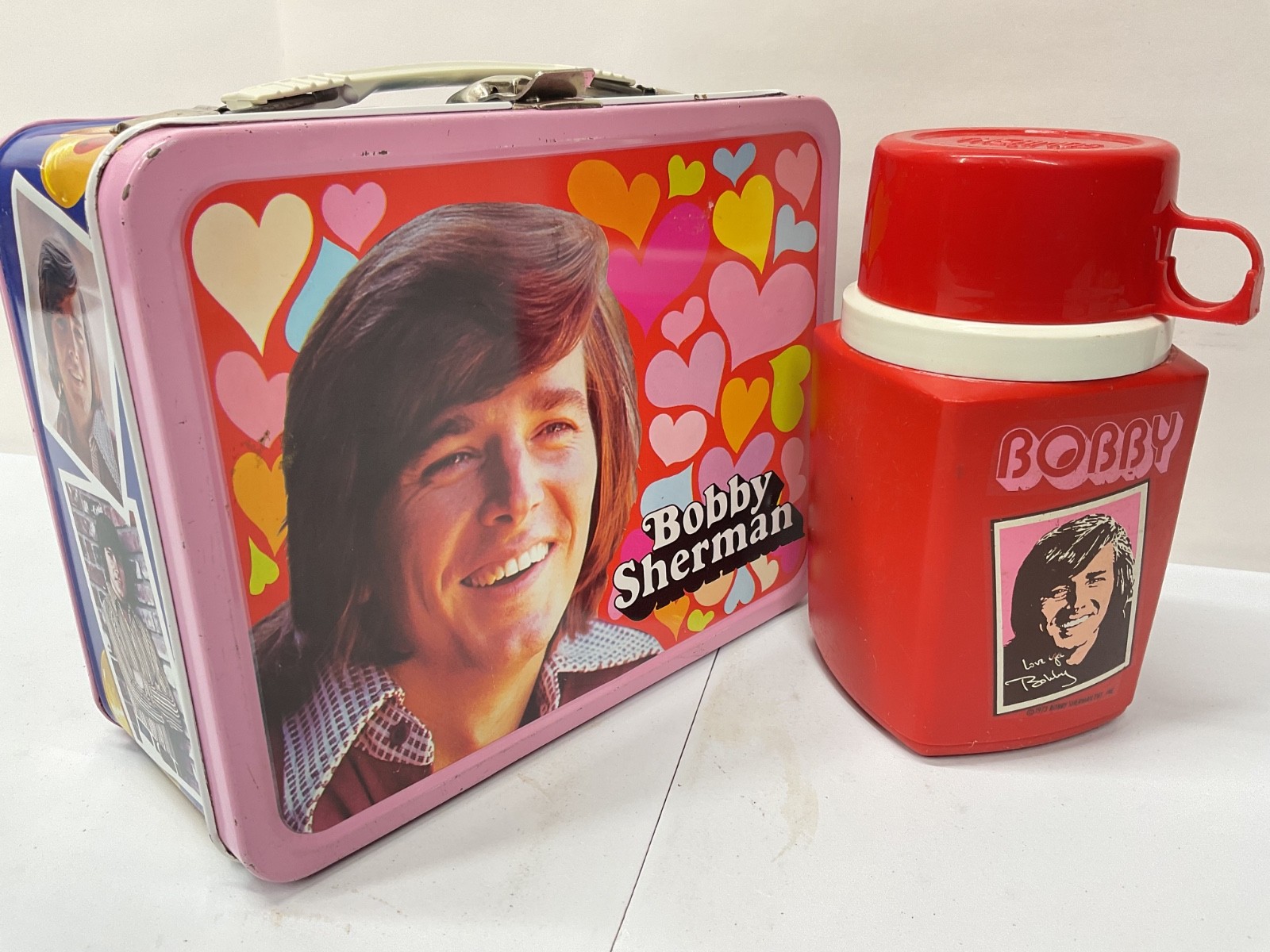 VINTAGE BOBBY SHERMAN LUNCHBOX AND THERMOS