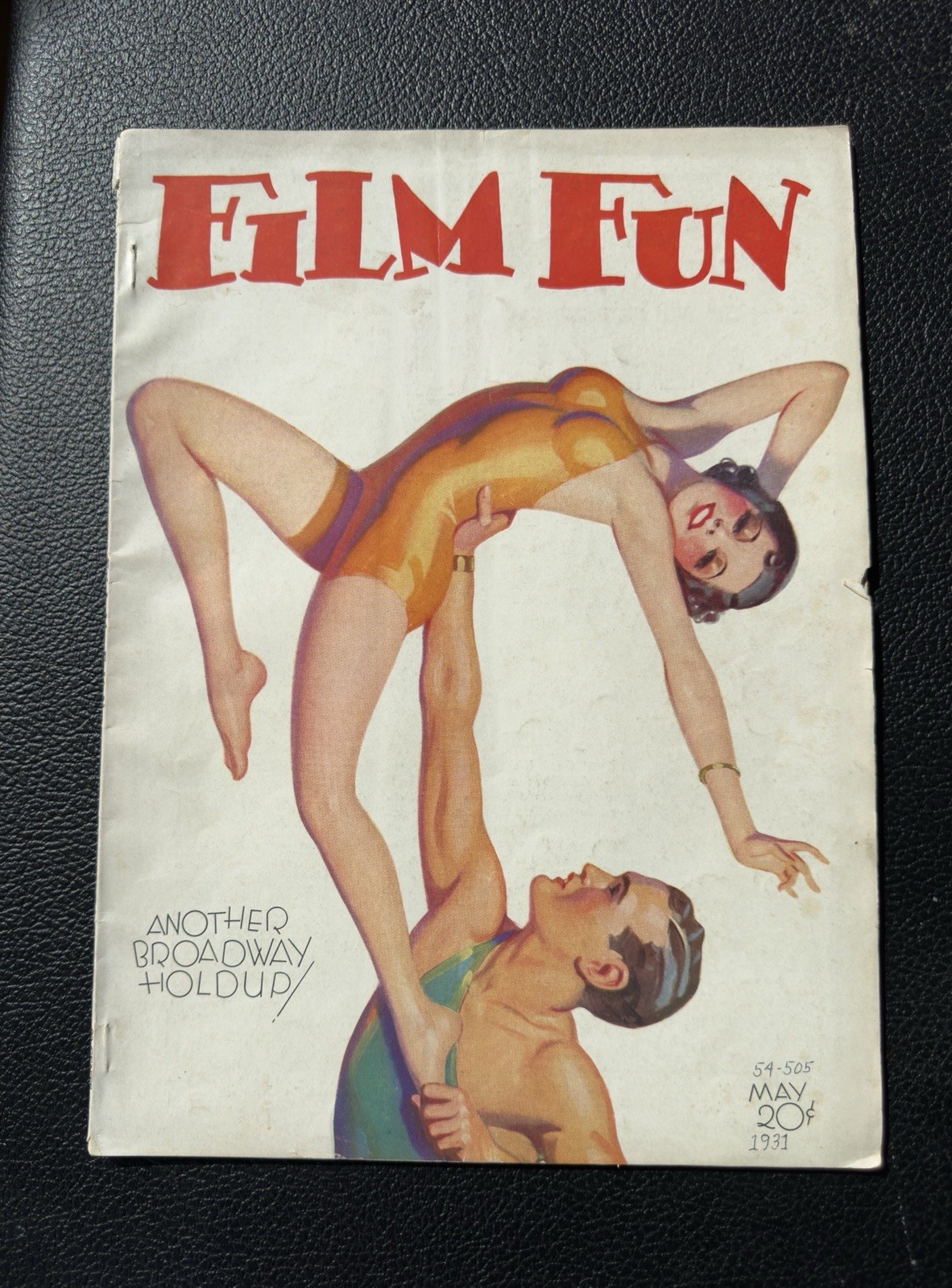 Film Fun Magazine May 1931 Another Broadway Holdup VG Condition Vintage Pulp