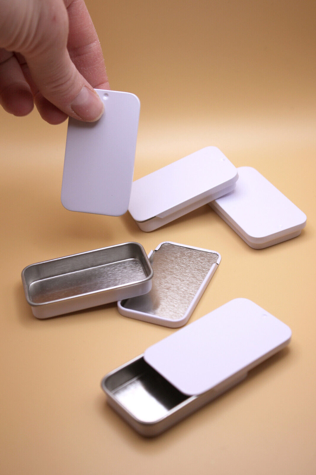 Mini Tin Metal Box 3 or 6 Pk for Pocket Miniatures, Craft Supplies, Candy, Mints