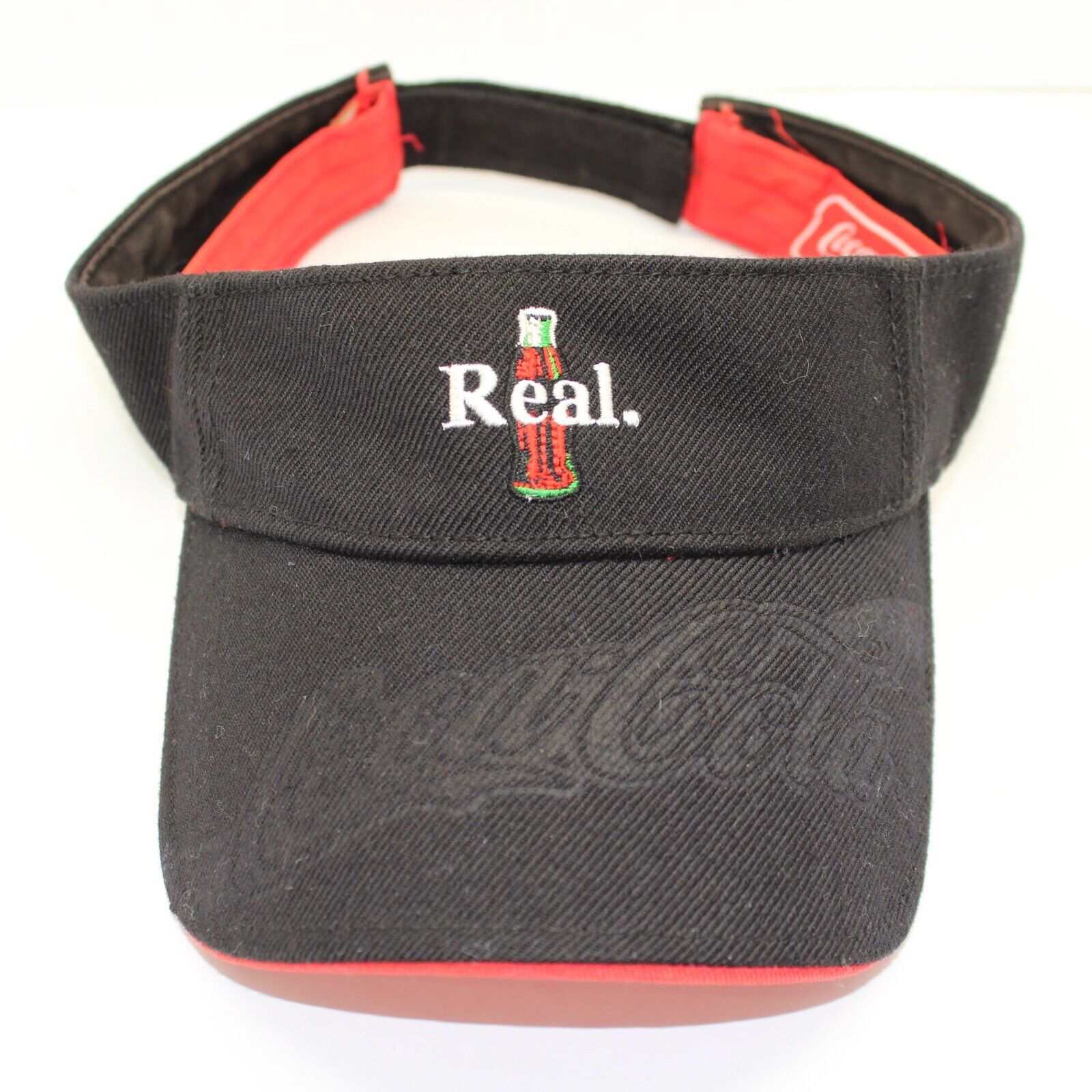 Vintage Coca-Cola Real Coke Soda Rare Hat Cap Visor