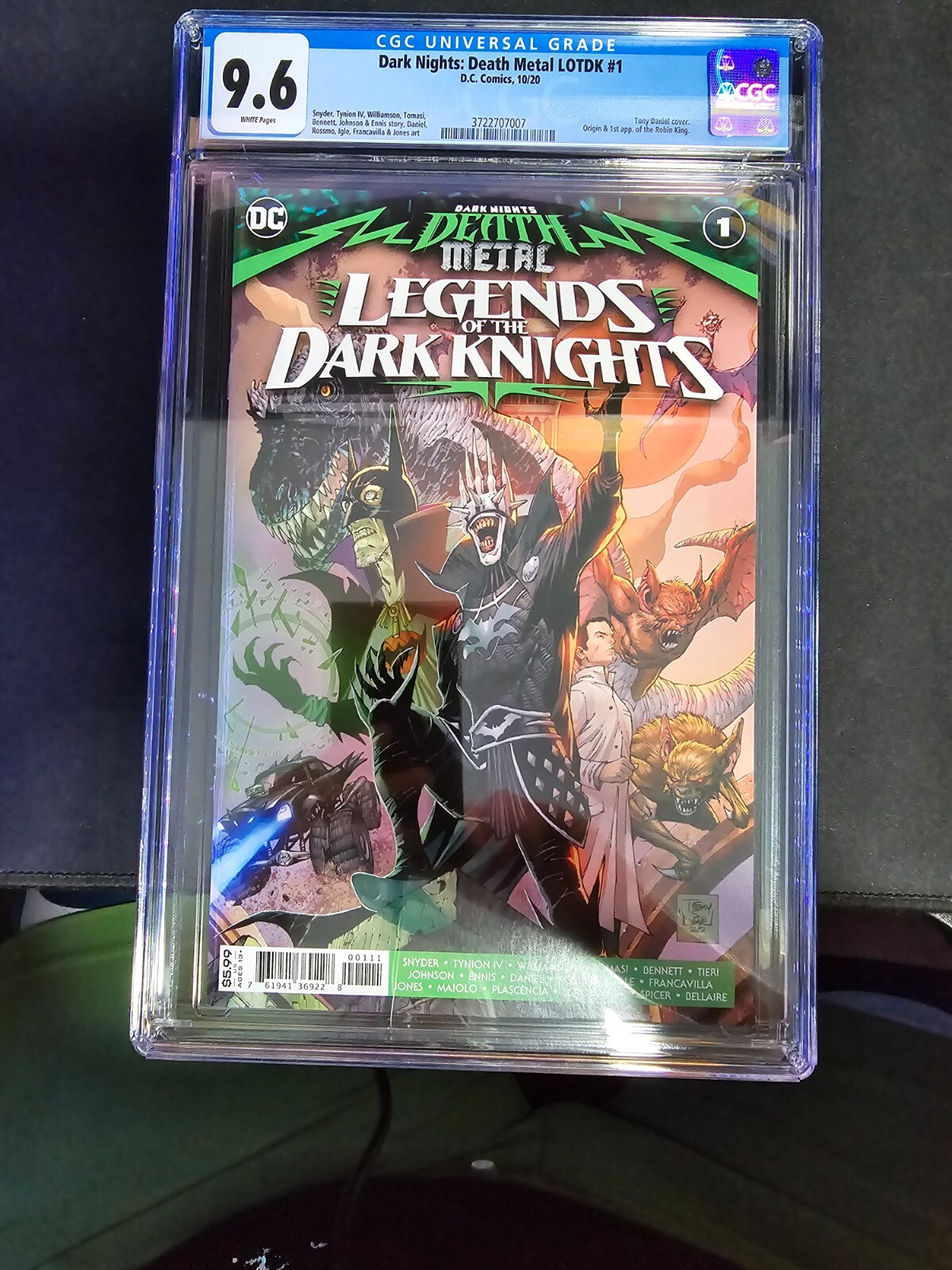 Dark Nights Death Metal Legends of the Dark Knights 1 CGC 9.6 1st Robin King