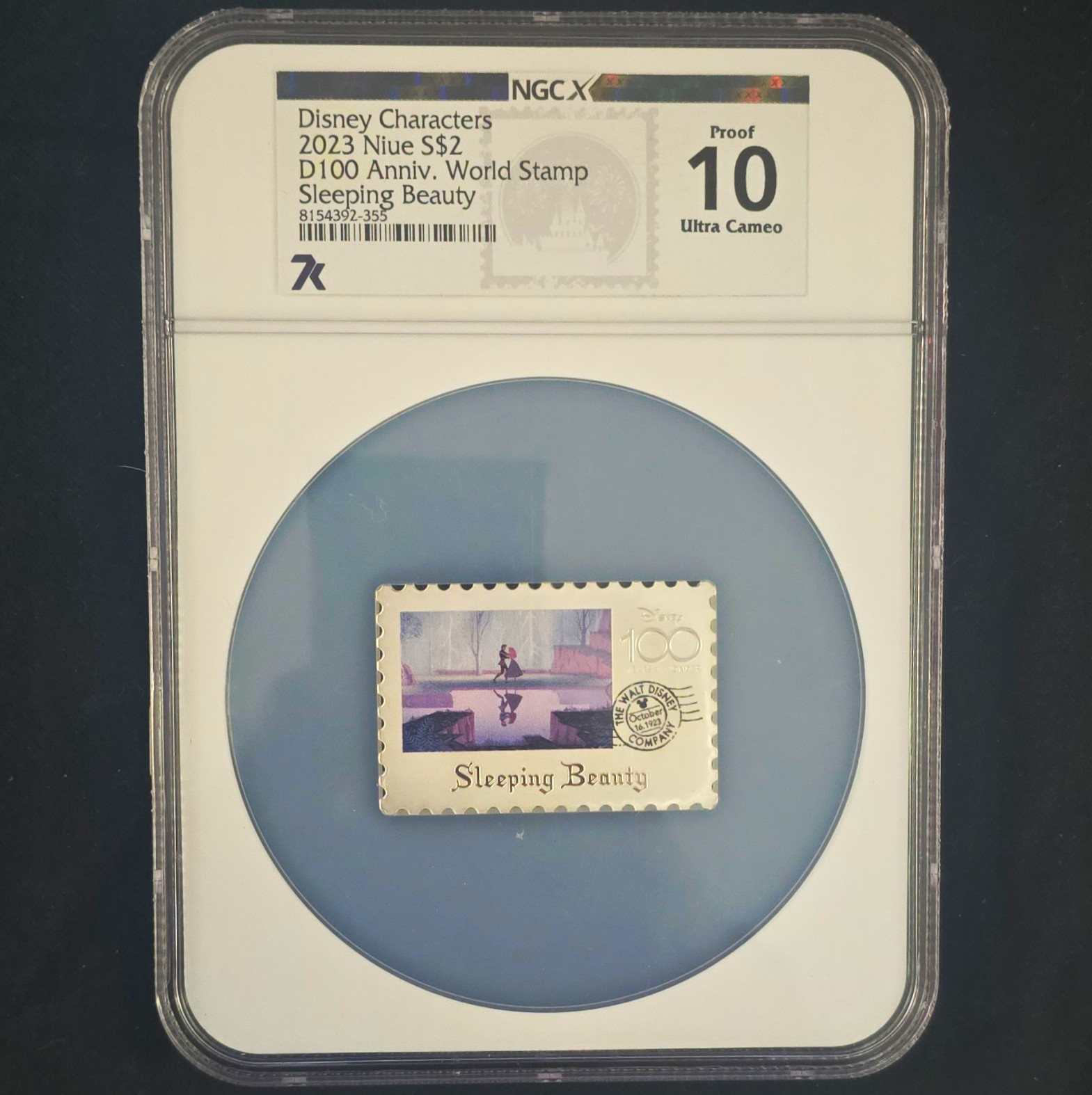 2023 Niue S$2 Disney 100th Anniv Sleeping Beauty World Stamp Coin NGCX Proof10UC