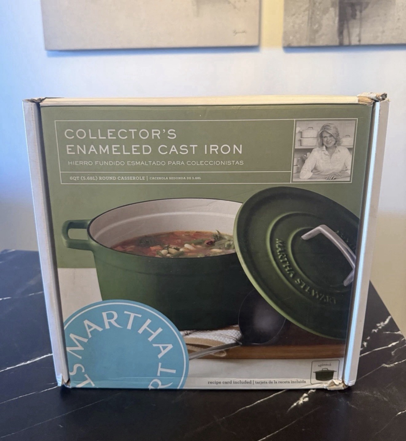 Martha Stewart Collector’s Enameled Cast Iron 6Qt Casserole Trivet Discontinued
