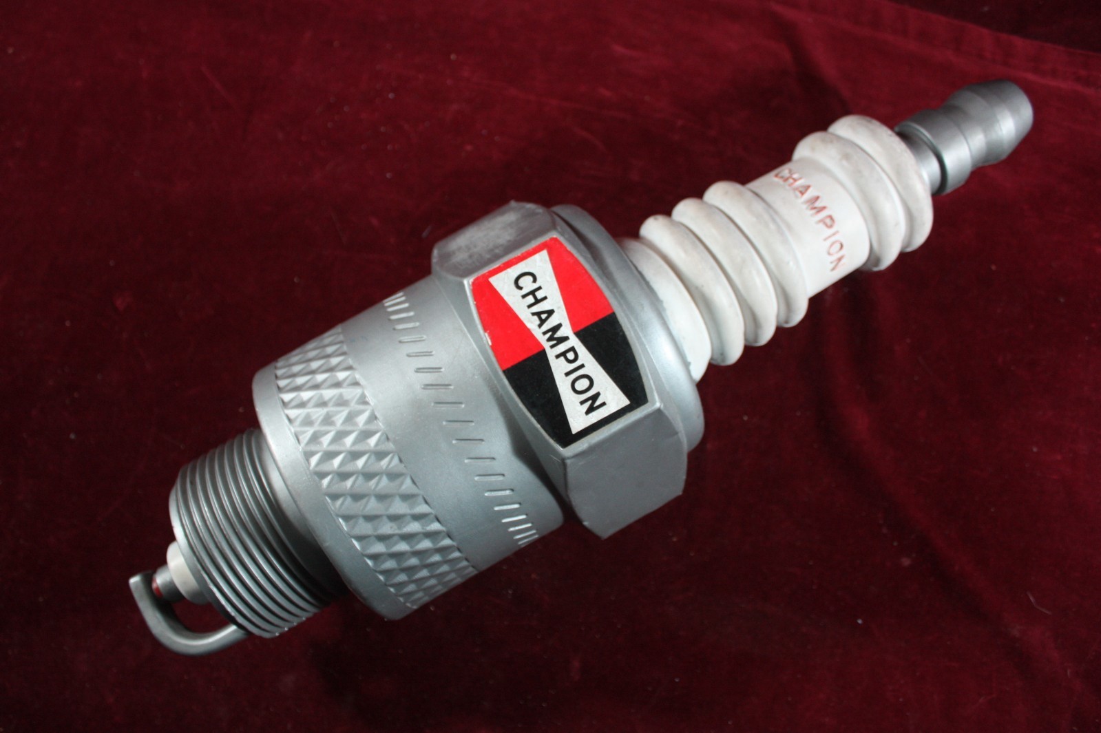 ** VINTAGE ORIGINAL CHAMPION SPARK PLUG SIGN 3D DISPLAY OLD GAS ADVERTISING **
