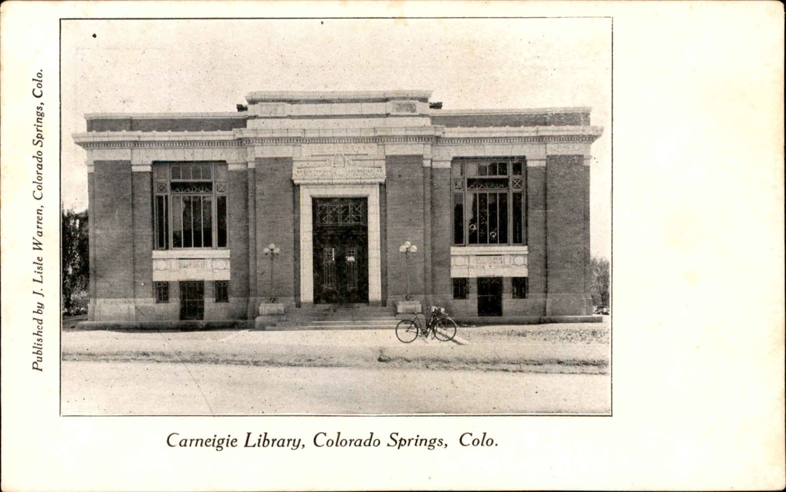 UDB The Carnegie Library Covina California CA M Rieder Los Angeles Postcard