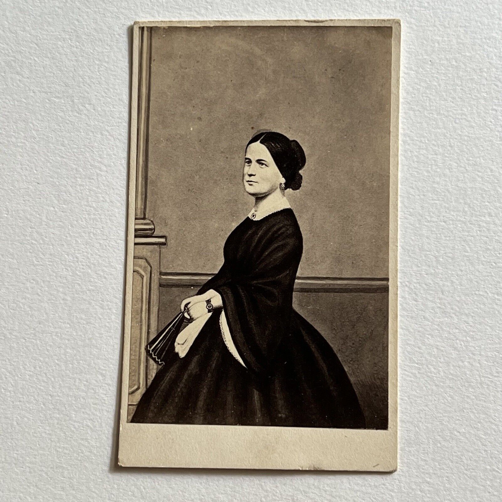 Antique CDV Photograph Beautiful Mary Todd Lincoln Wife Of President Portrait