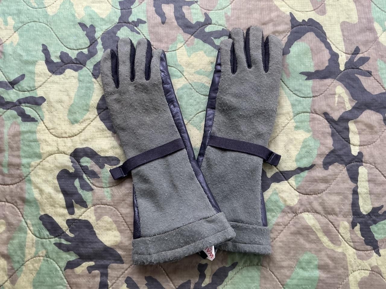 USAF Army Military Surplus Flame Resistant Nomex Goretex Goatskin Gloves LARGE