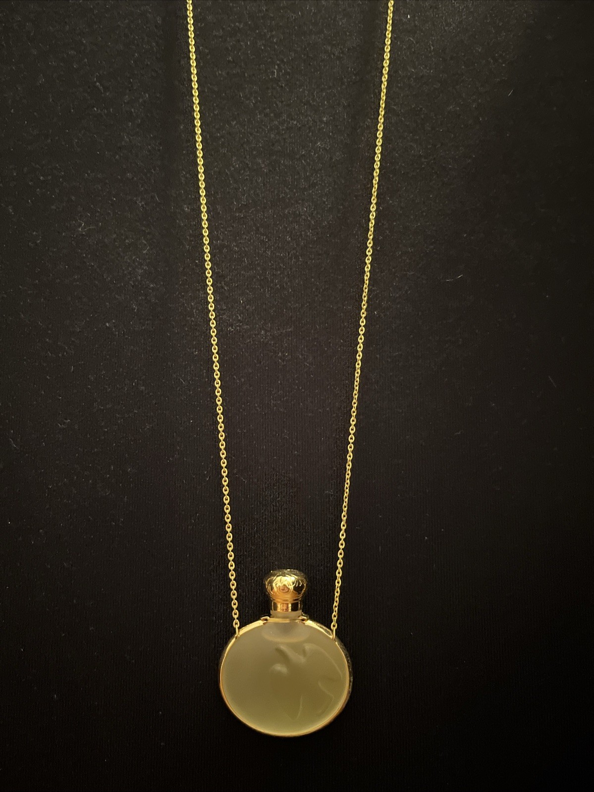 VTG Nina Ricci L'air Du Temps Perfume Splash Bottle Necklace 3ml Rare NewVintage