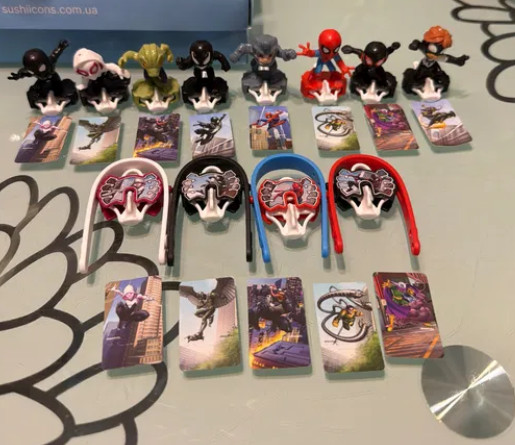 Full set 12pc Kinder Joy Spiderman Brand New Day surprise eggs figures 2026 NEW Full set 12pc Kinder Joy Spiderman Brand New Day surprise eggs figures 2026 NEW