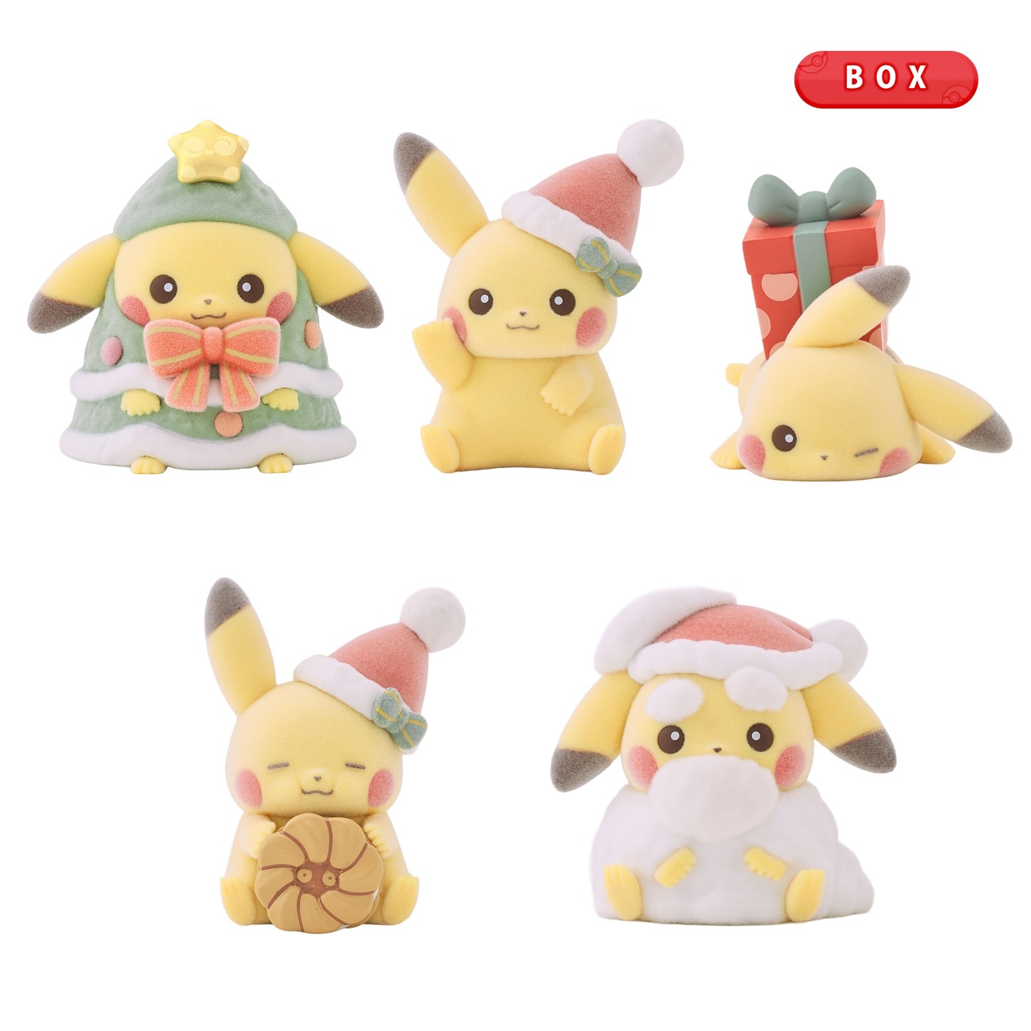 Pokemon Center Original Fluffy Doll Christmas Preparation BOX Japan New