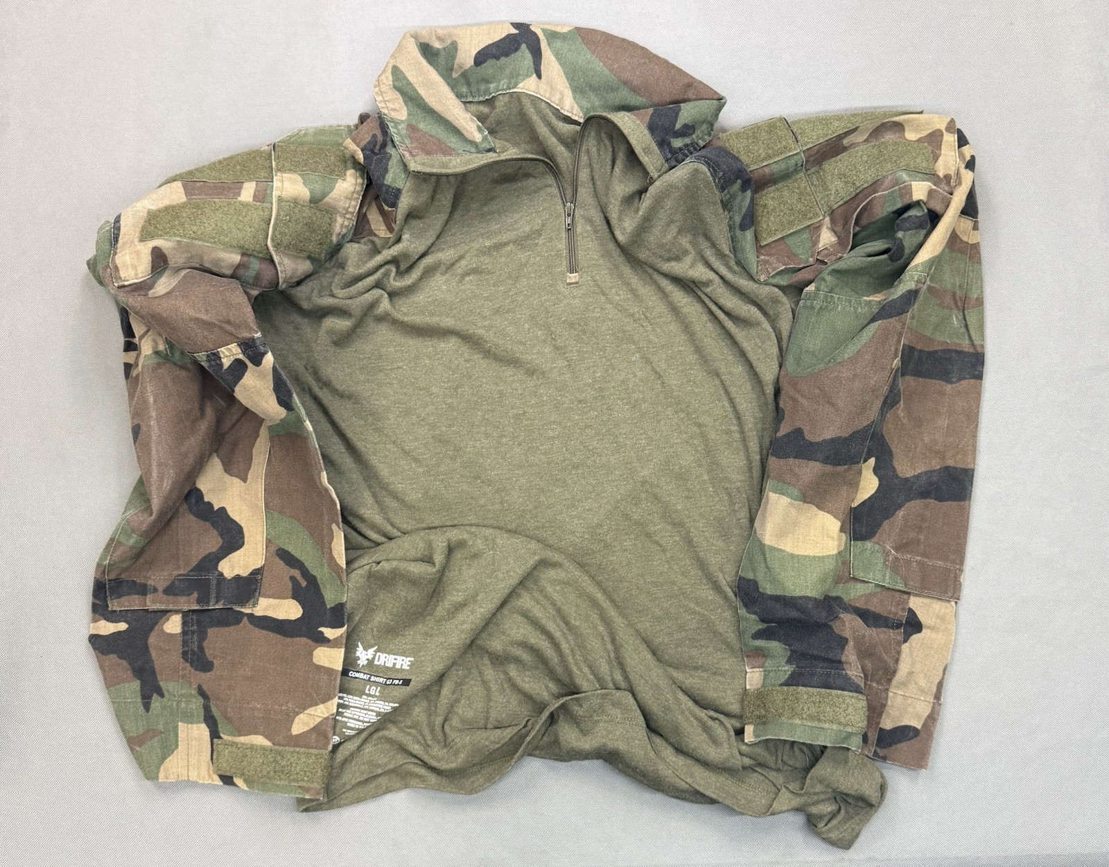 Crye Precision G3 FR-S Combat Shirt M81 woodland Camouflage Sleeve Regular LG/L