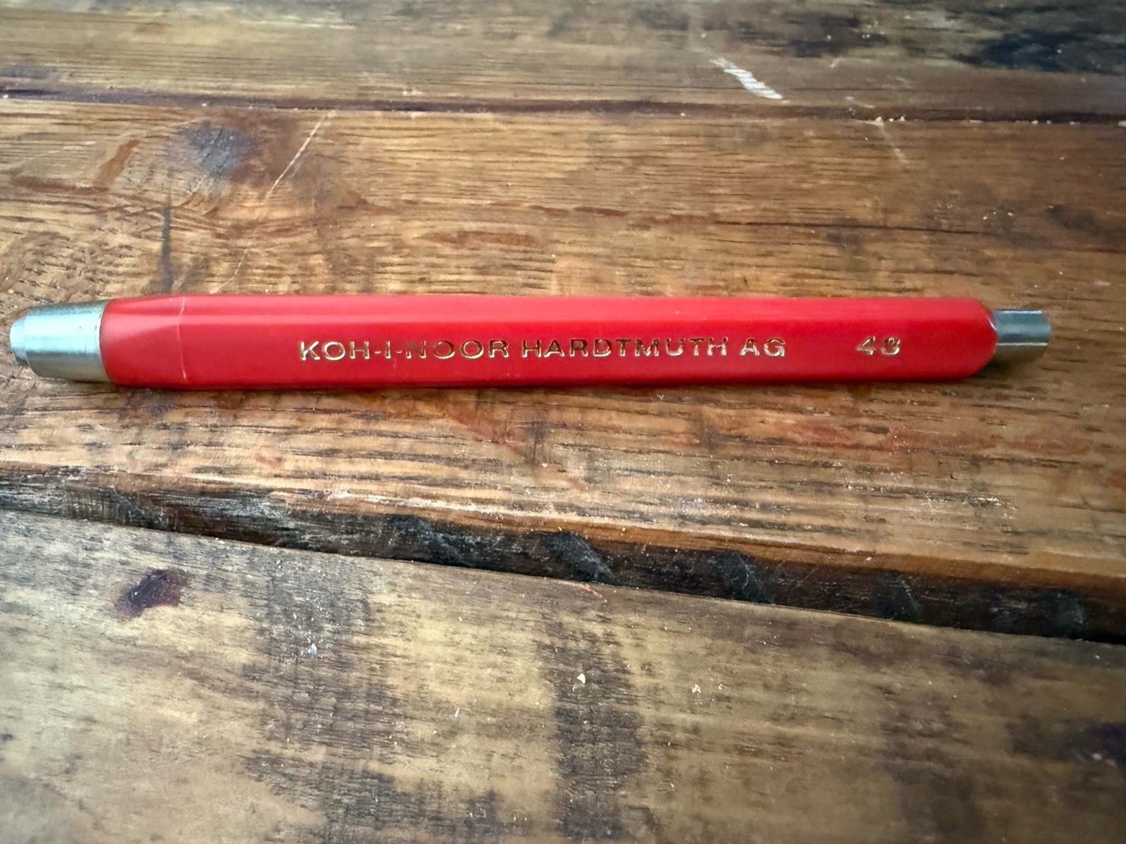 Vintage Koh I Noor Hardtmuth AG 43 Double End Drafting Pencil Lead Holder Red