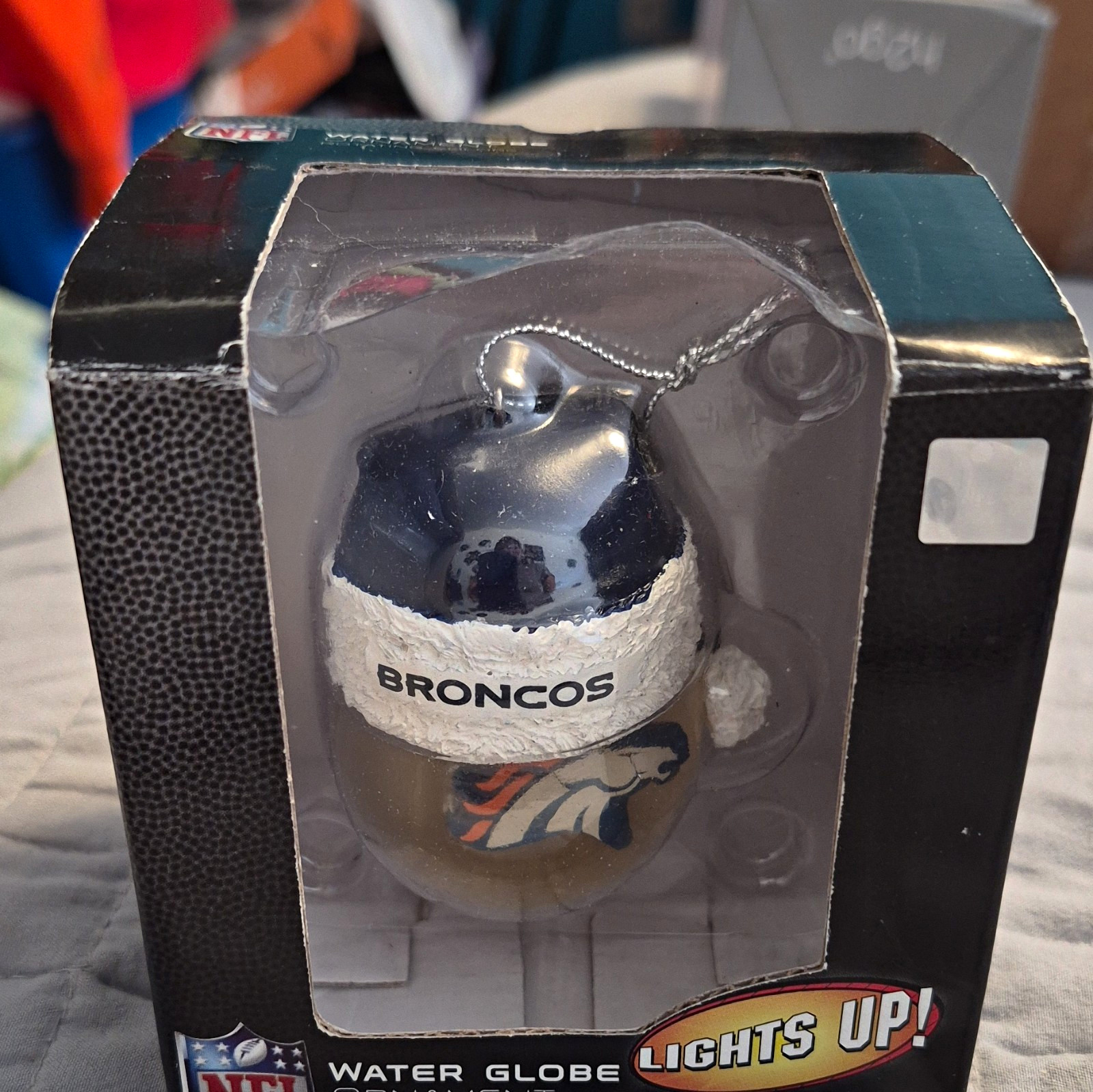 Forever Collectibles Denver Broncos Light Up Water Globe Ornament