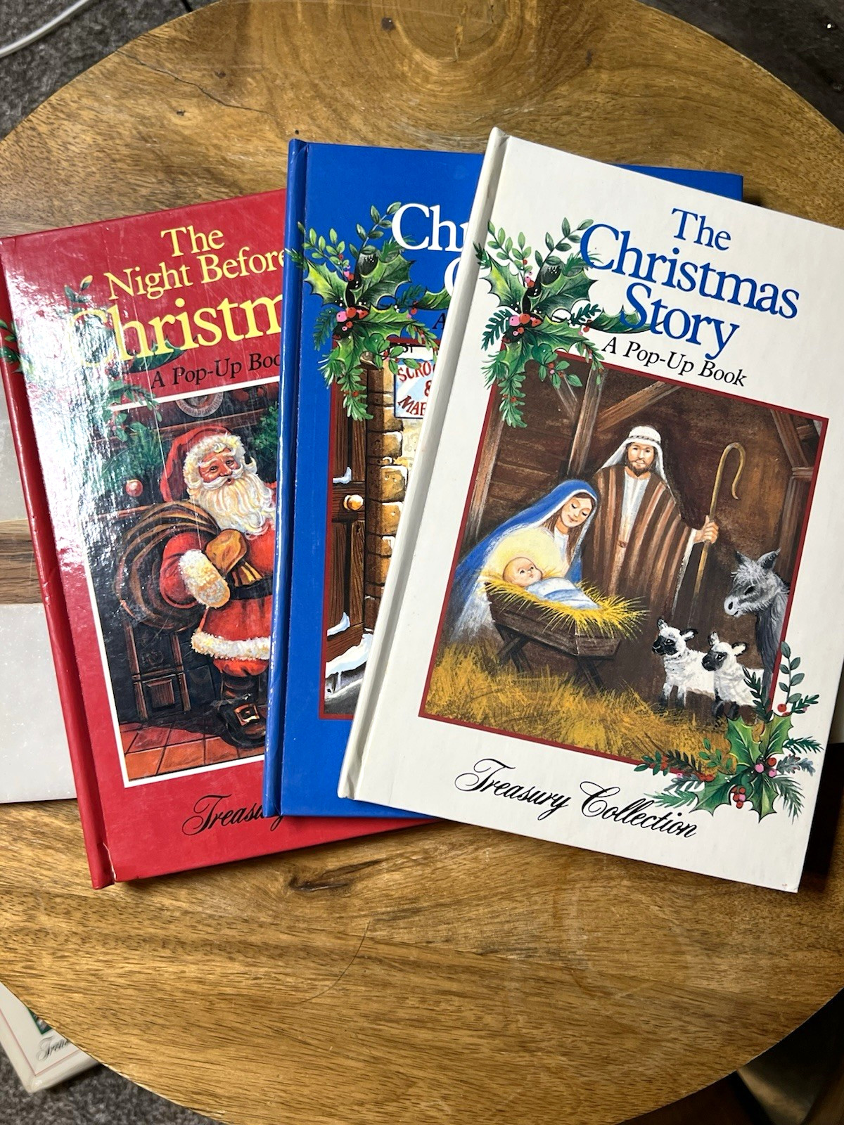 Vintage 1989 Favorite Christmas Classics Pop-Up Books 3 of 4 w/ Box Ottenheimer