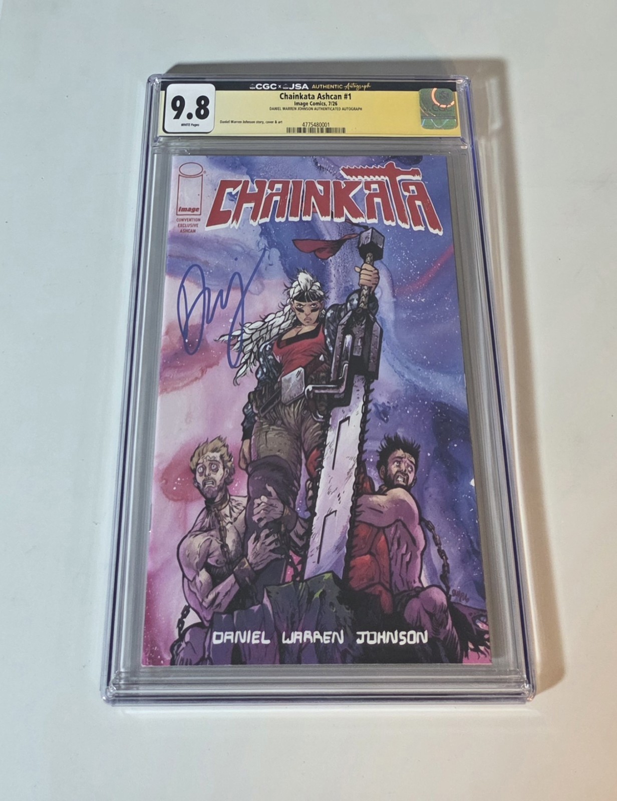 Chainkata #1 CGC JSA 9.8 Graded SDCC Ashcan Edition SIGNED Daniel Warren Johnson