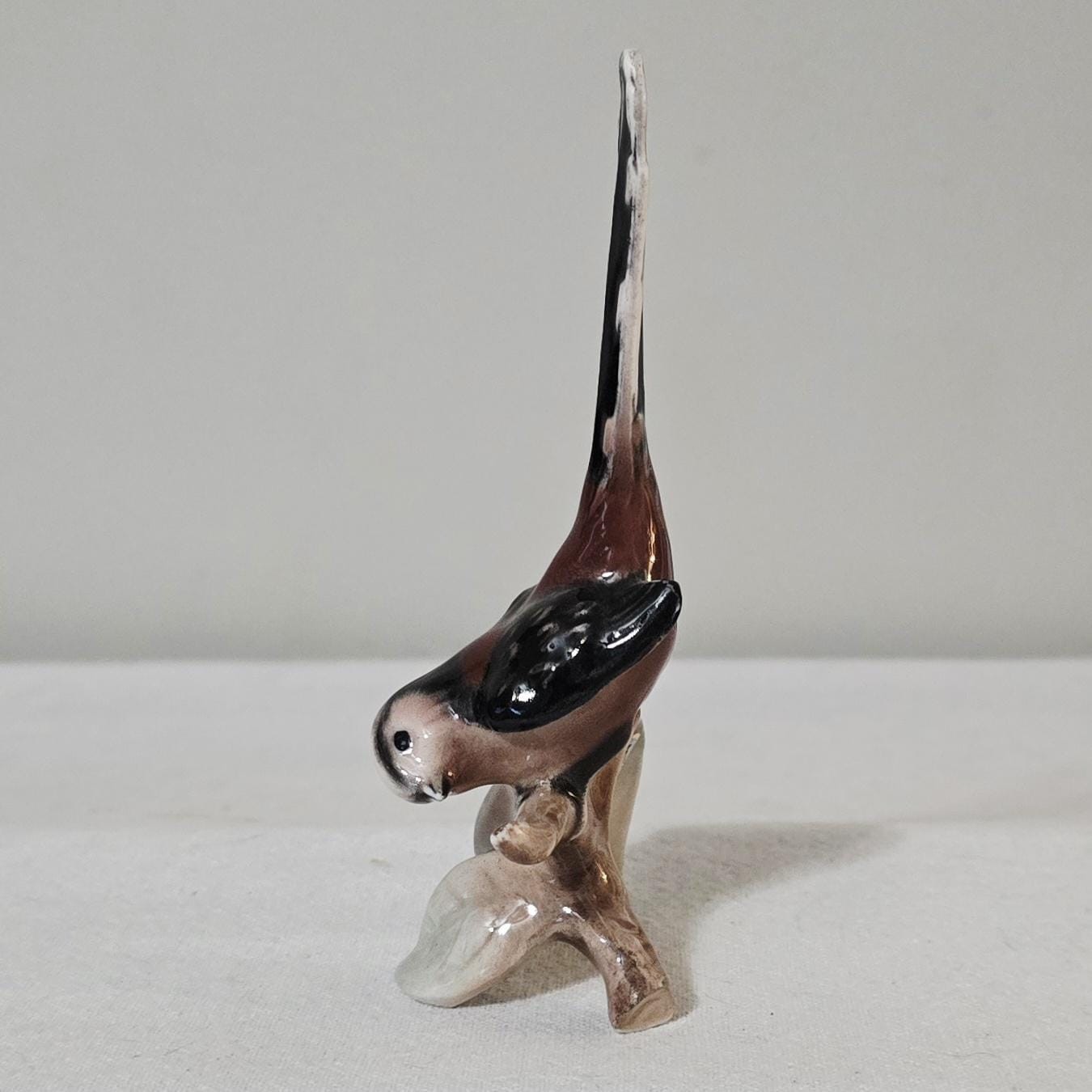 Vintage Goebel Long Tailed Titmouse Porcelain Bird Figurine