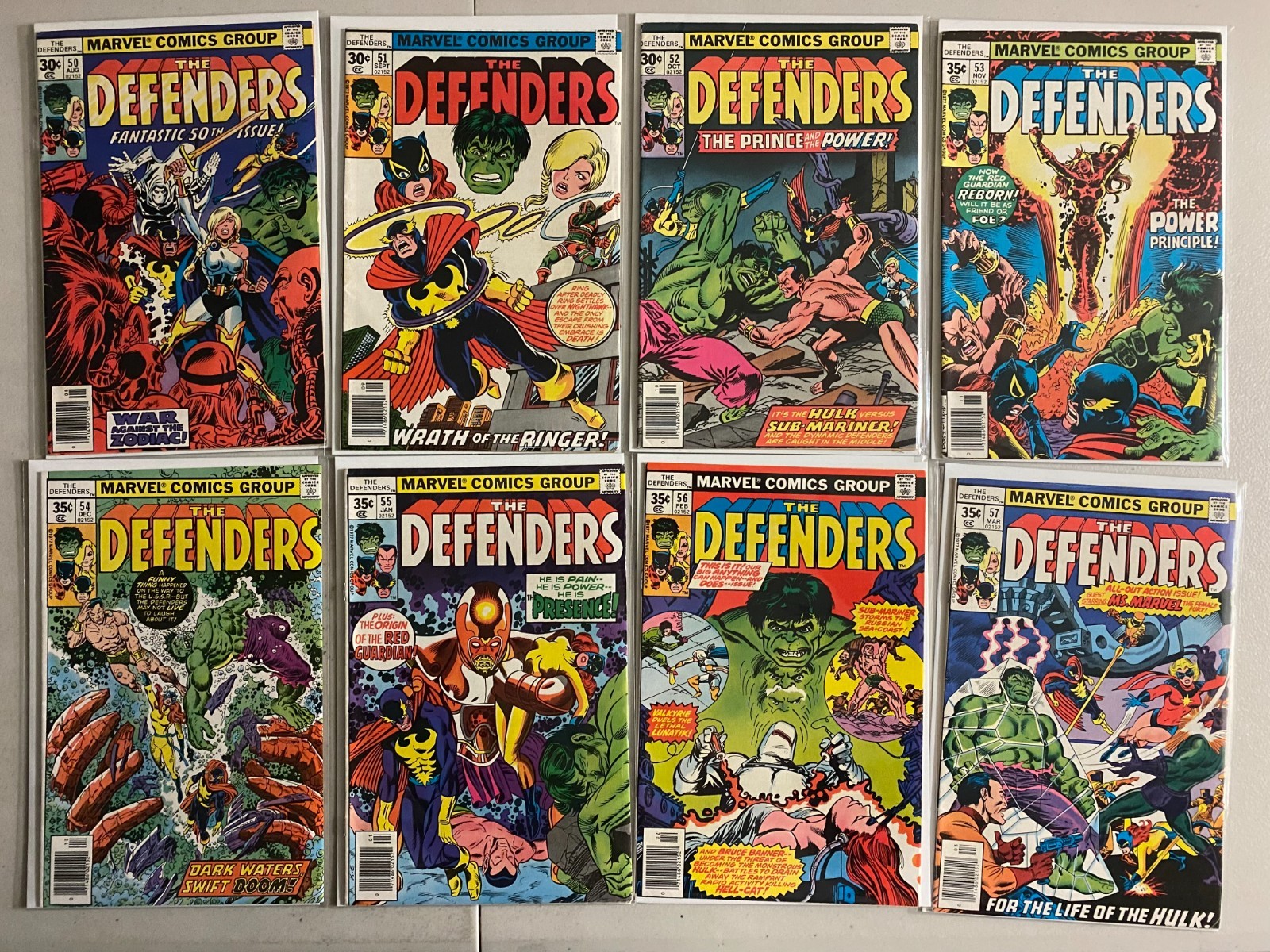 The Defenders comics lot #50-100 50 diff avg 6.0 (1977-81)