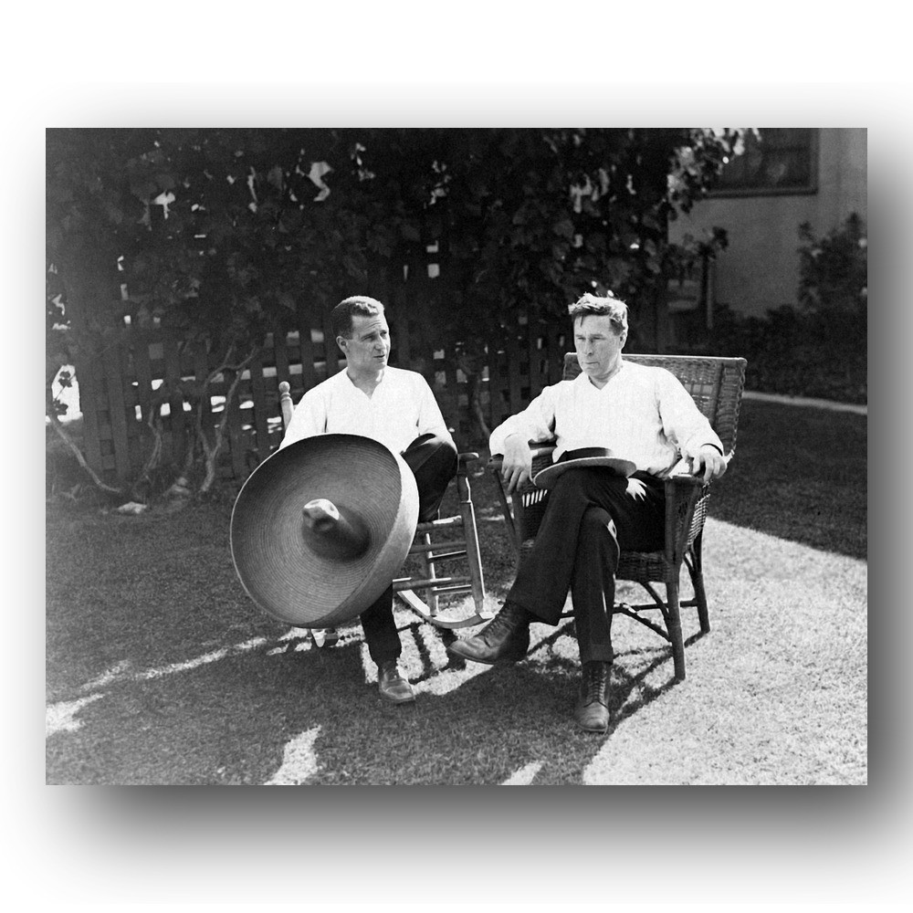 William S. Hart Photo 8x10 1924 Silent Film Actor Director At His Ranch