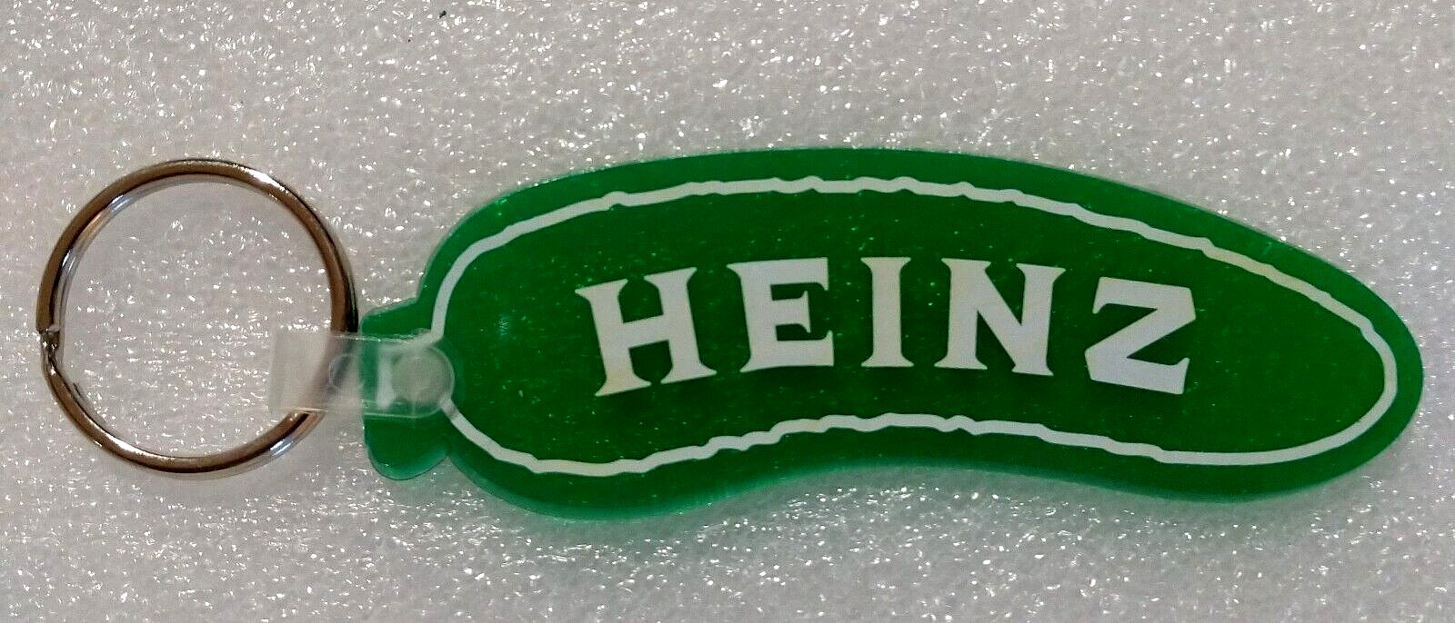 Advertising Premium Heinz Pickle Promo Key Chain NOS New Store Giveaway