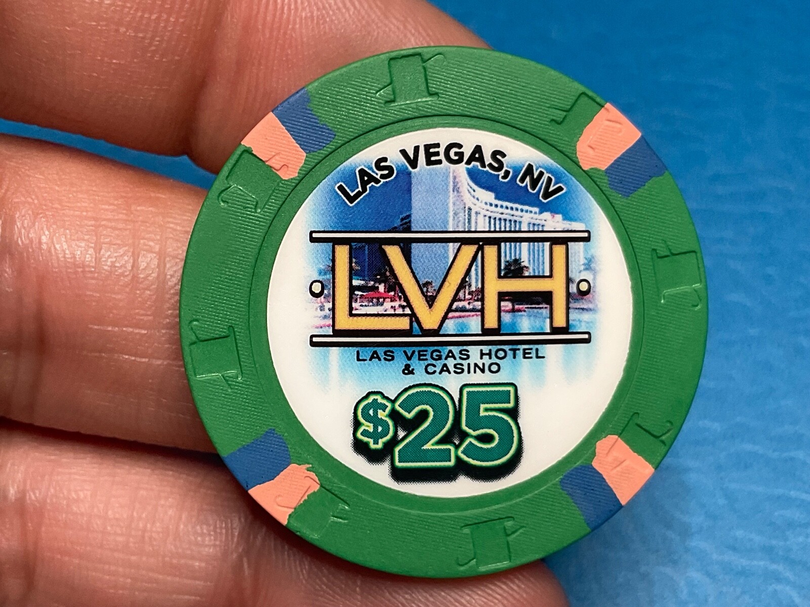 $25————LVH—-———LAS VEGAS NEVADA CASINO CHIP —-———Z-1841 $25————LVH—-———LAS VEGAS NEVADA CASINO CHIP —-———Z-1841