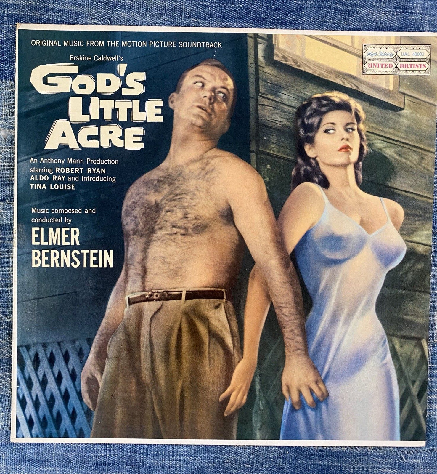 orig. 1958 Soundtrack Vinyl LP - God\'s Little Acre  - SIGNED BY ELMER BERNSTEIN